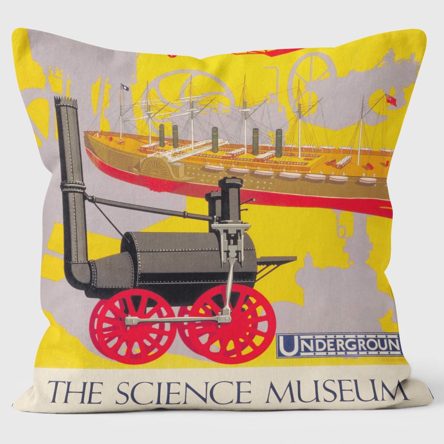 Science Museum - London Transport Cushion - Handmade Cushions UK - WeLoveCushions