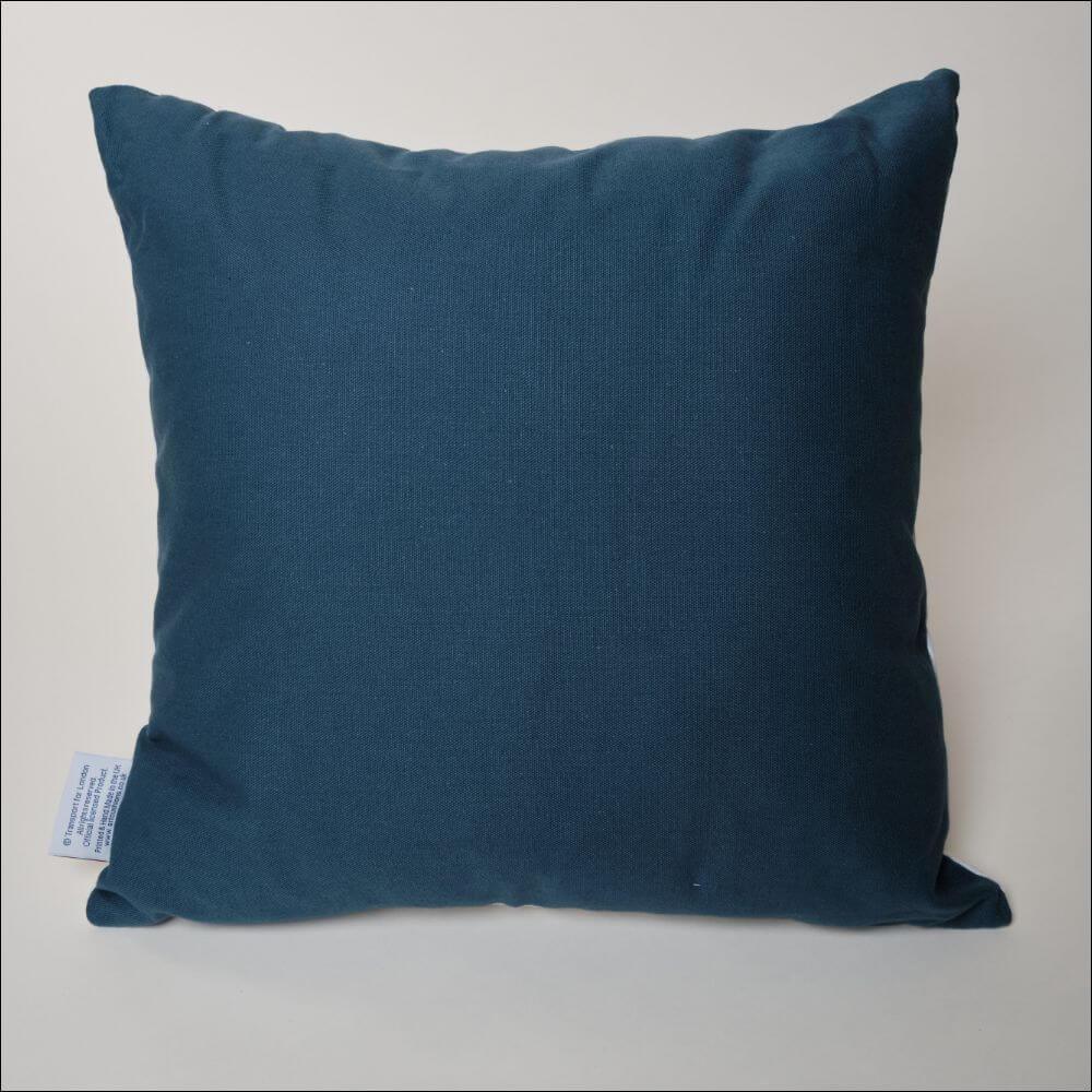 Shadwell London Underground Tube Station Roundel Cushion - Handmade Cushions UK - WeLoveCushions