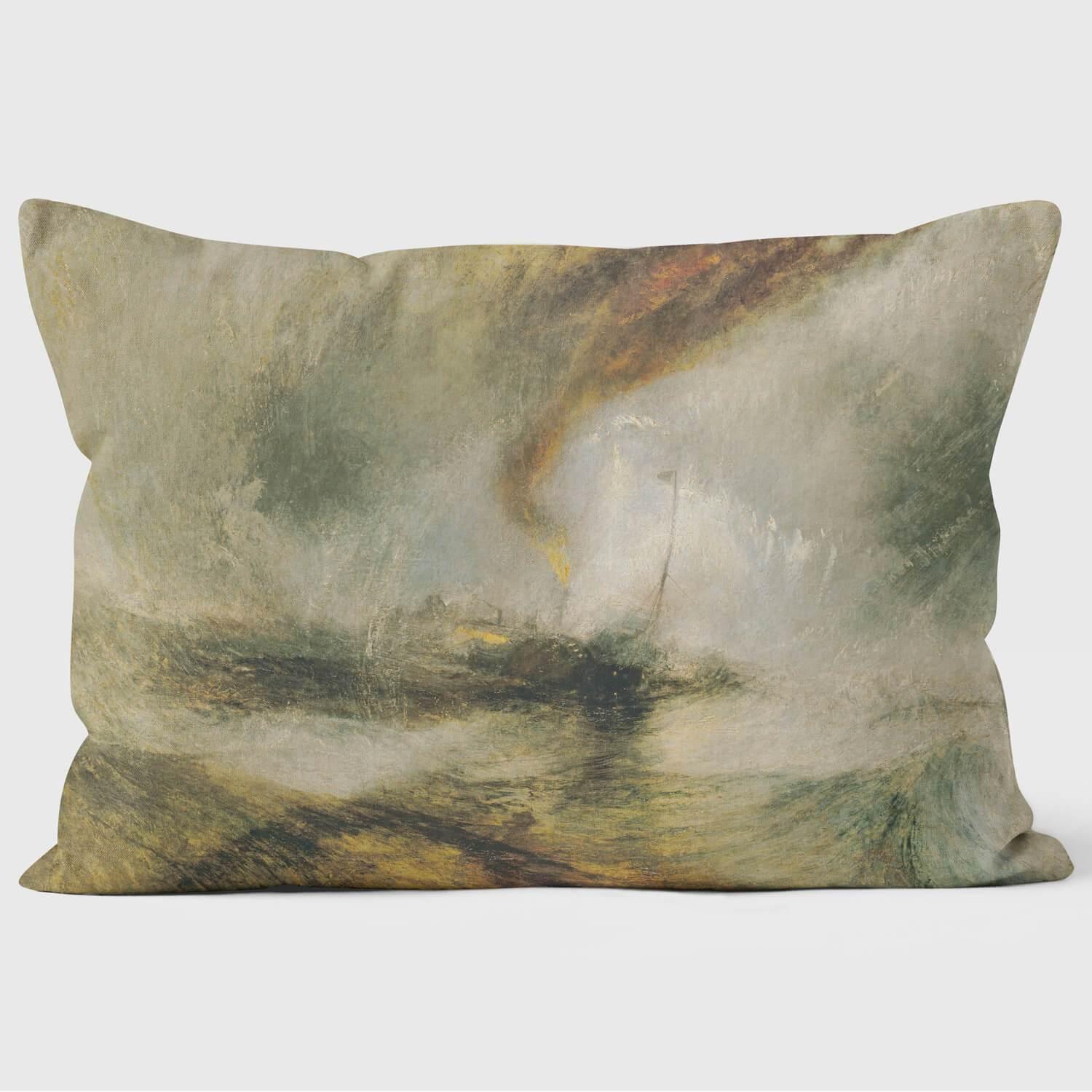 Snow Storm - Joseph Mallord William Turner - TATE Cushion - Handmade Cushions UK - WeLoveCushions