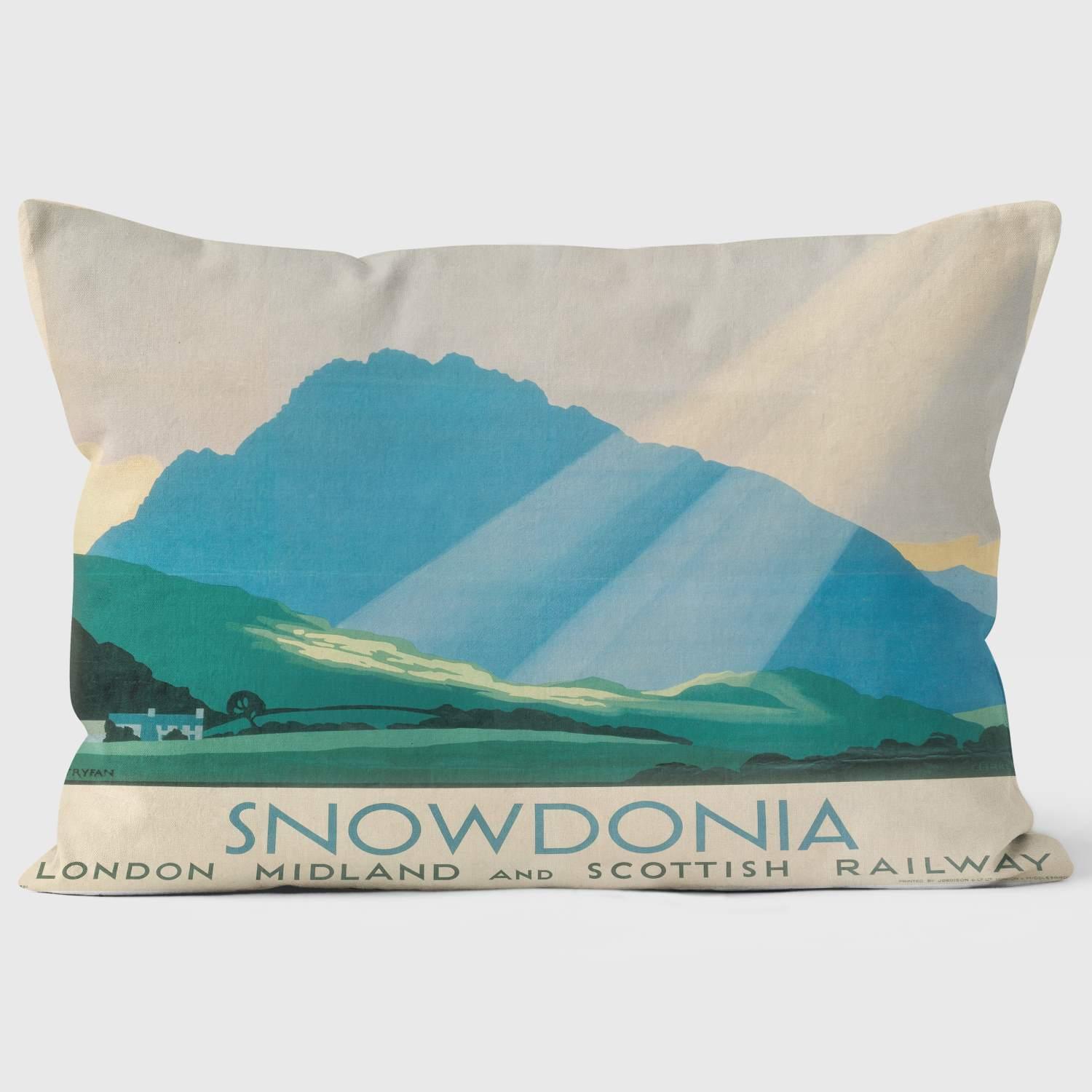Snowdonia LMS 1933 - National Railway Museum Cushion - Handmade Cushions UK - WeLoveCushions