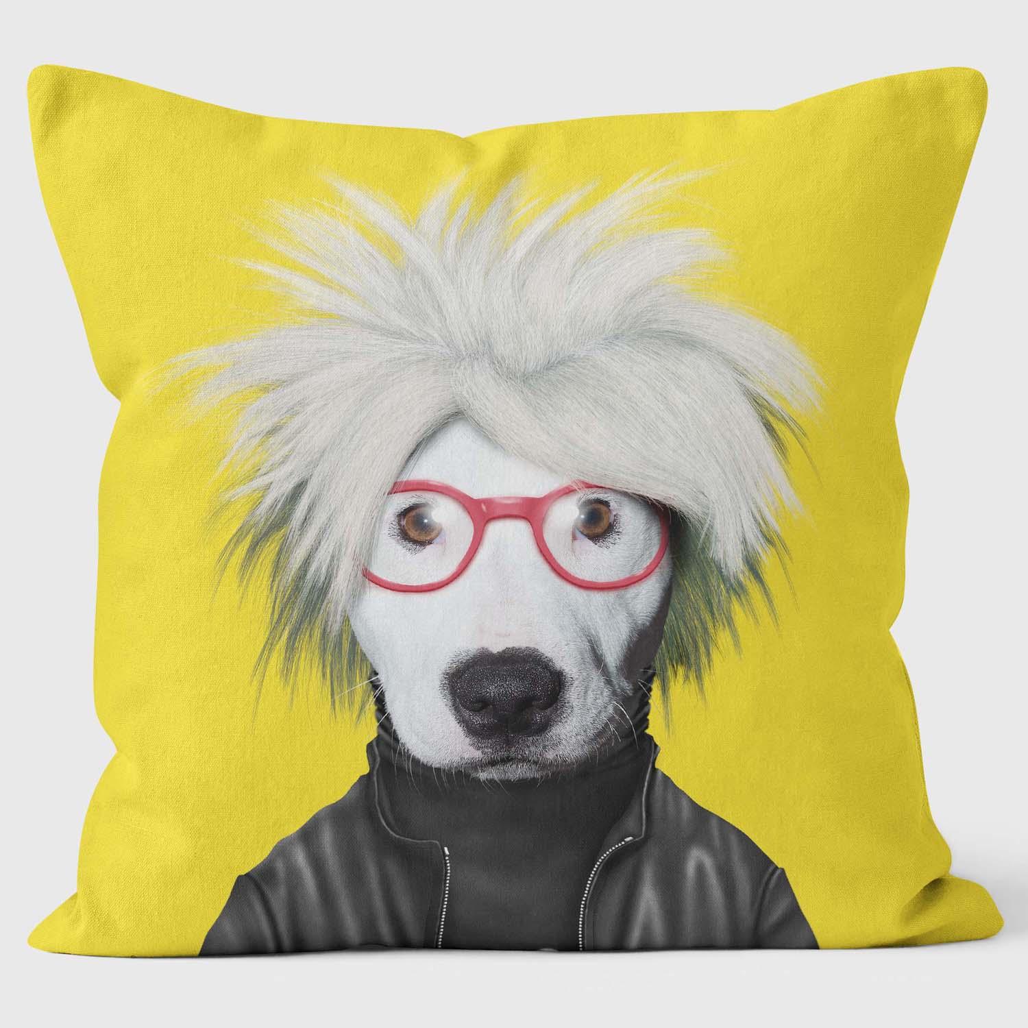 Soup Yellow - Pets Rock Cushion - Handmade Cushions UK - WeLoveCushions