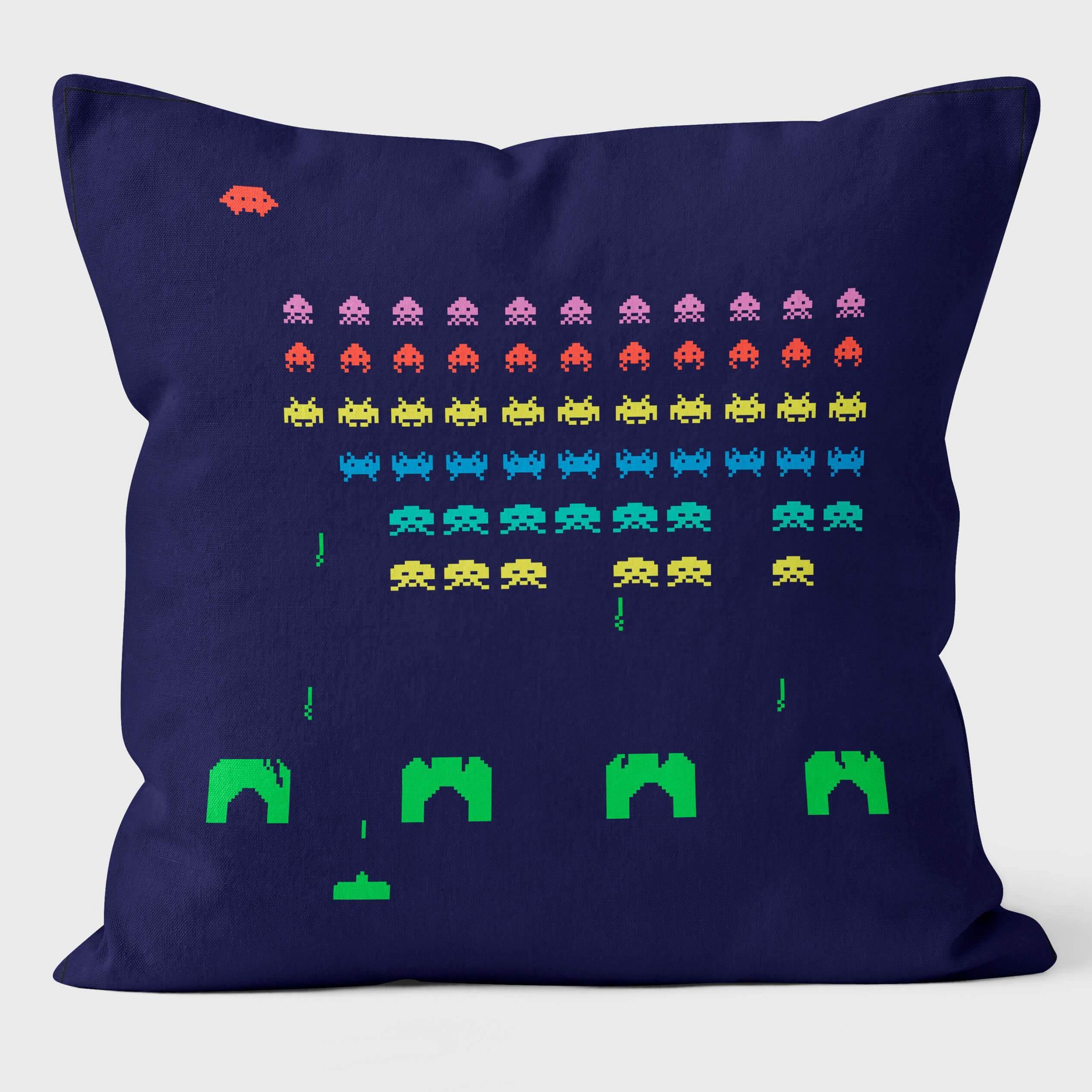 Space Invaders - Art Print Cushion - Handmade Cushions UK - WeLoveCushions