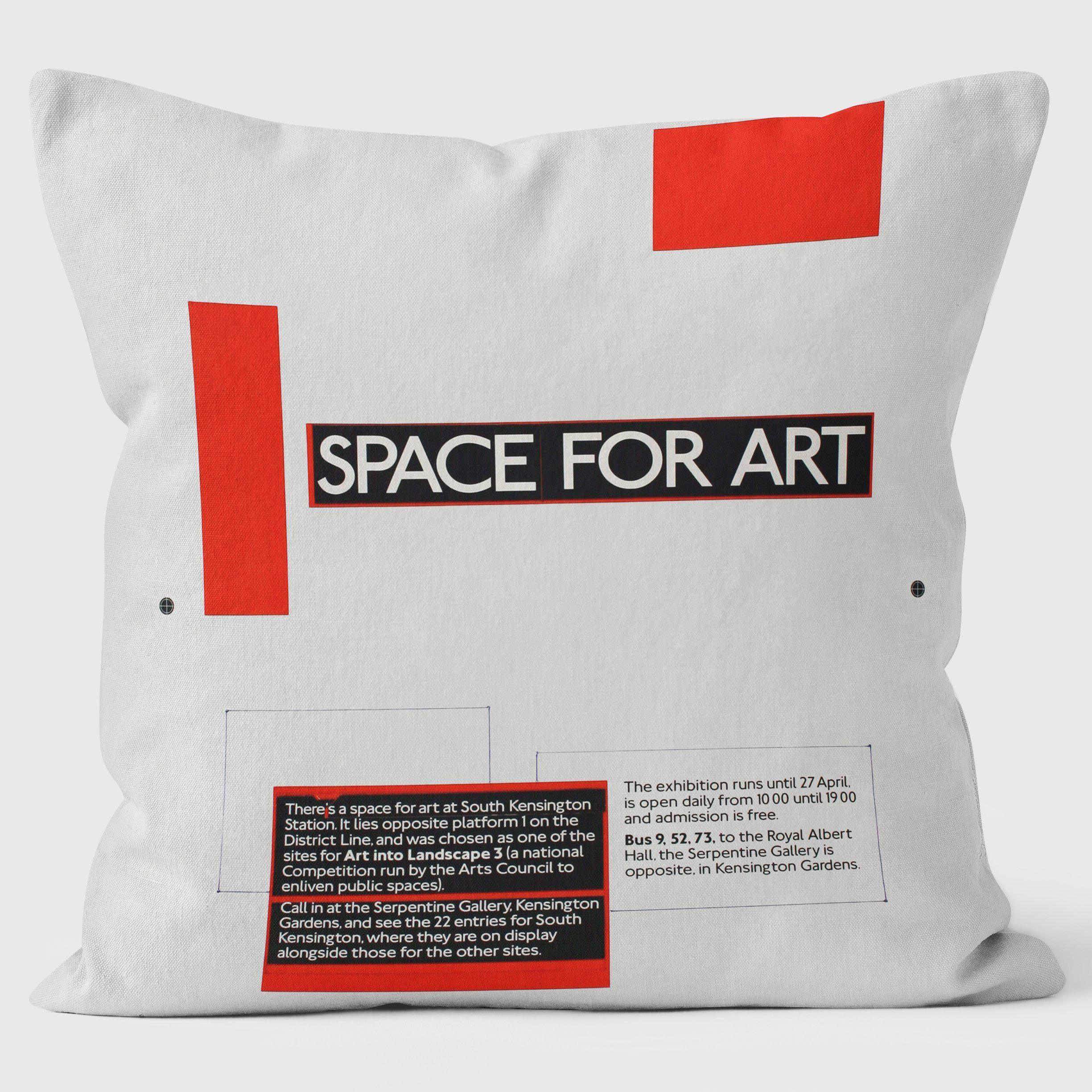 Space for Art - London Transport Cushion - Handmade Cushions UK - WeLoveCushions
