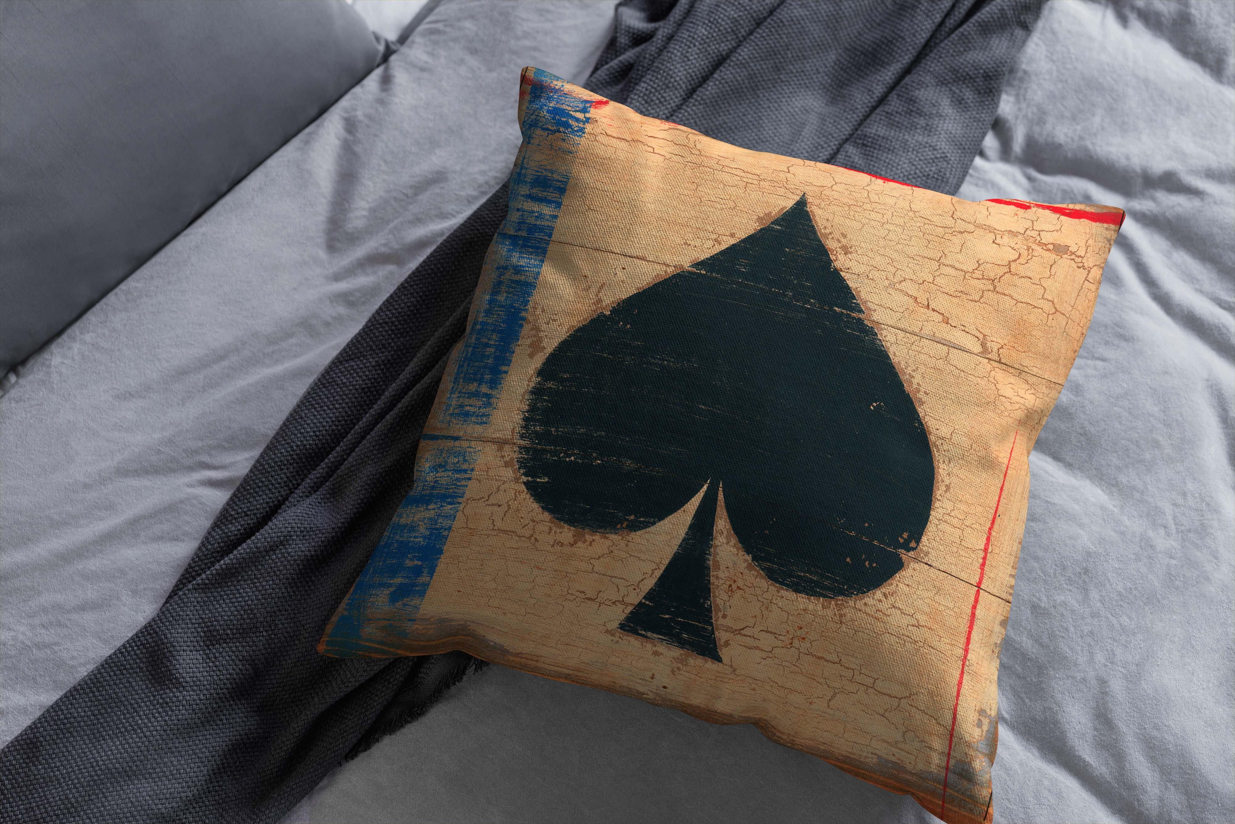 Spades Playing Cards - Martin Wiscombe Cushion