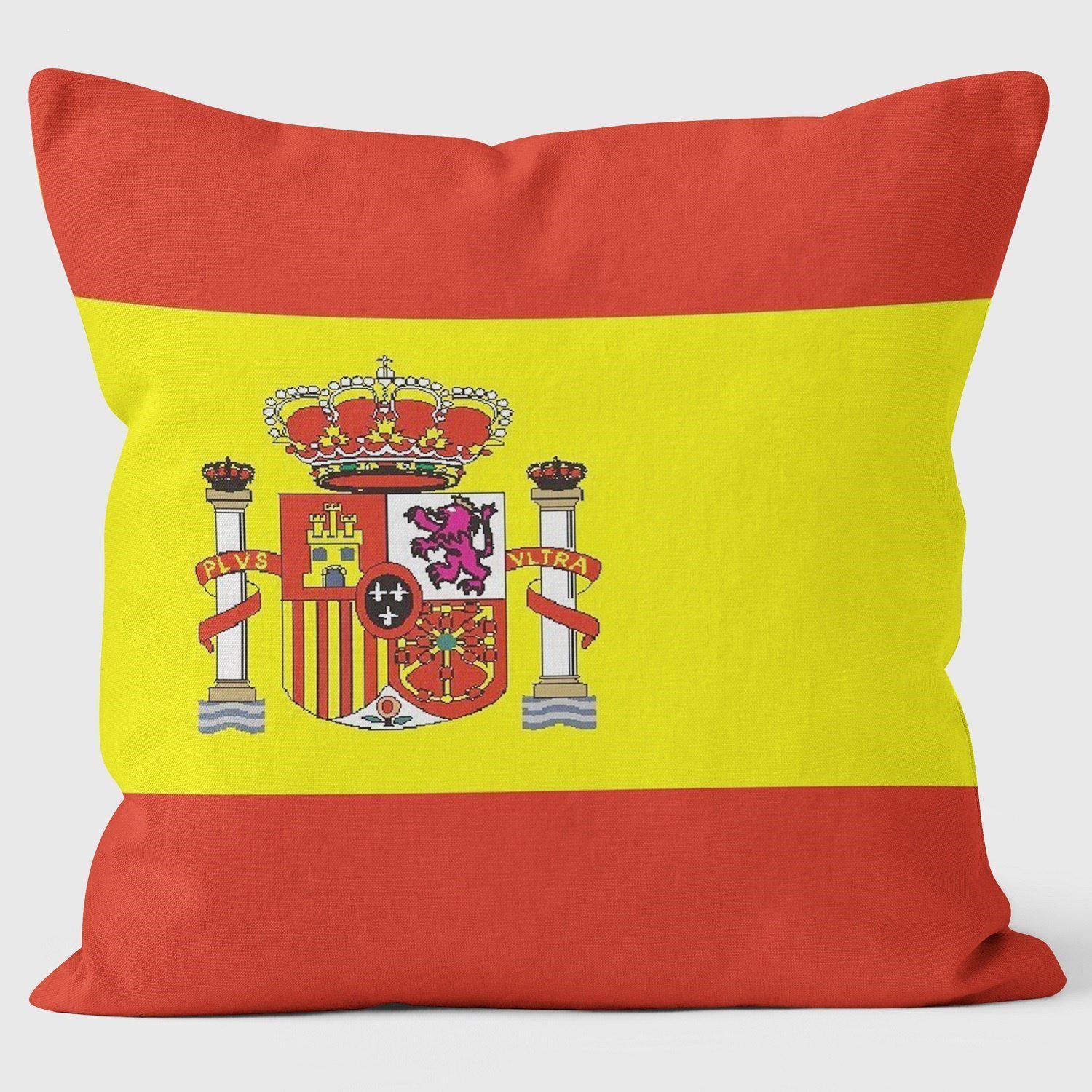 Spain Flag Bandera de Espaa Pillow - Art Print cushion - Handmade Cushions UK - WeLoveCushions