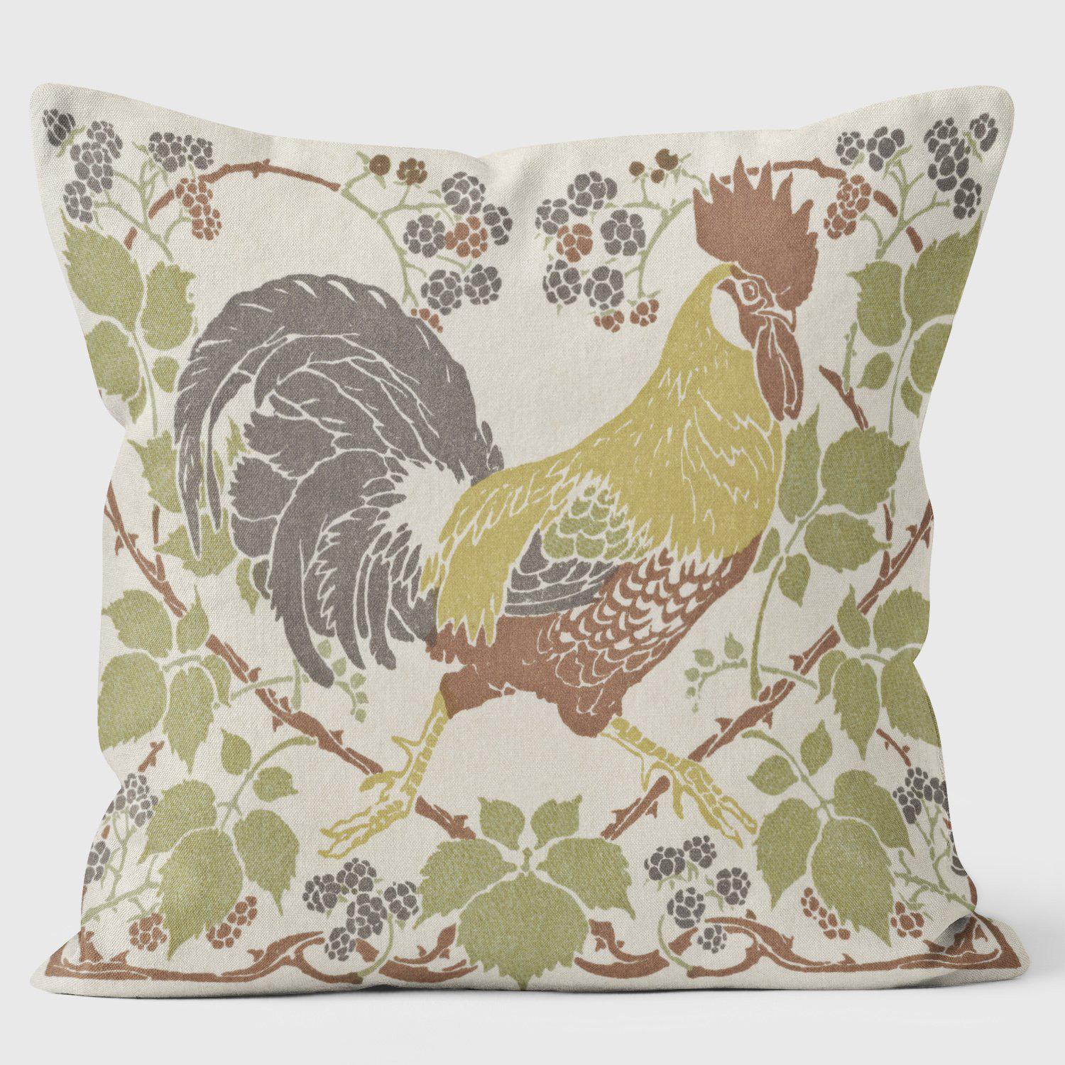 Spring Cockerel - Special Occasions Cushion - Handmade Cushions UK - WeLoveCushions