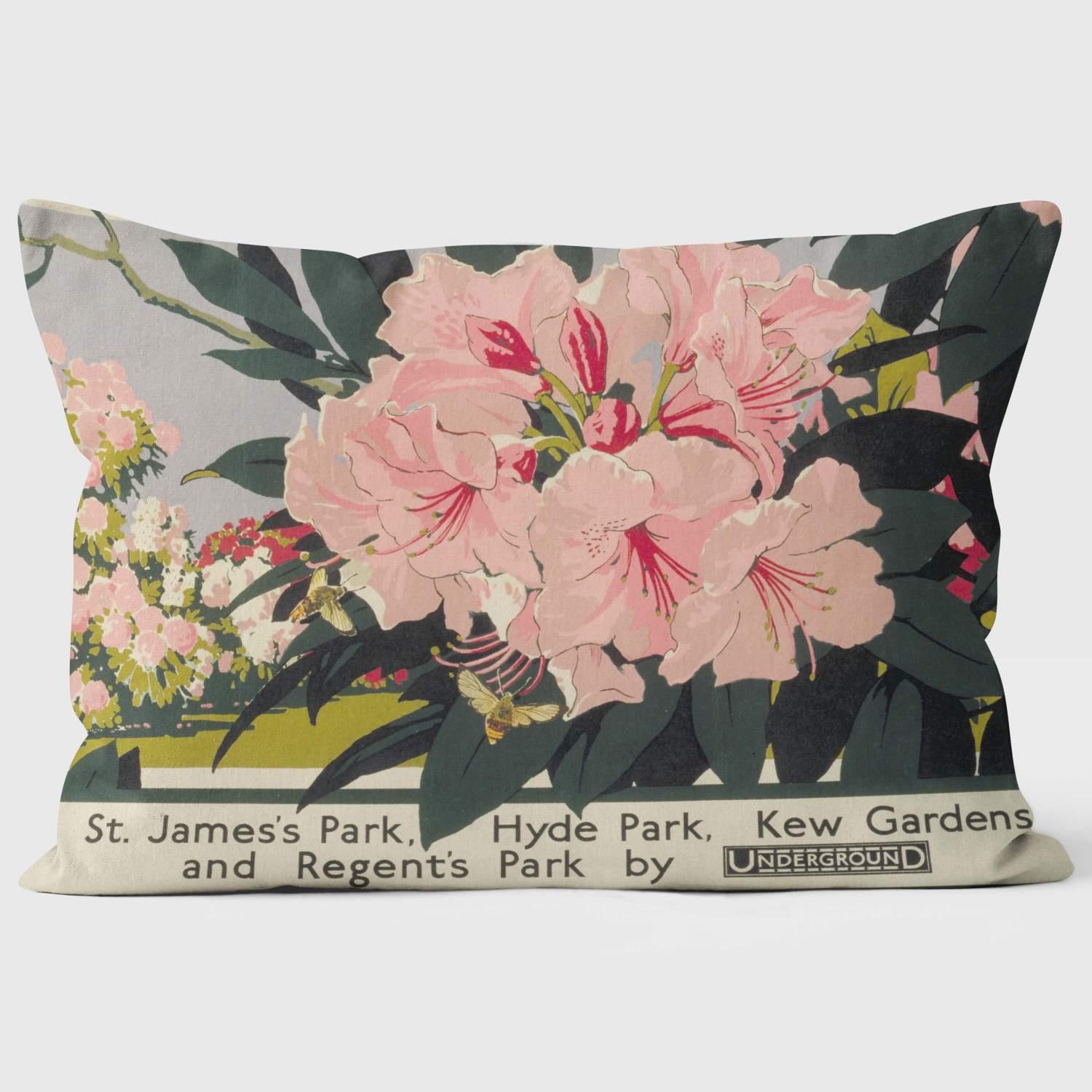 St.James Hyde Park - London Transport Cushion - Handmade Cushions UK - WeLoveCushions