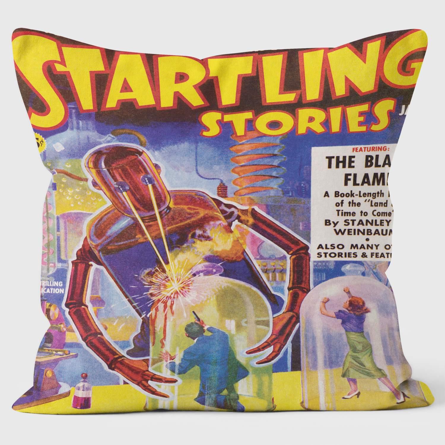 Startling Stories - Pulp Fiction Cushion - Handmade Cushions UK - WeLoveCushions