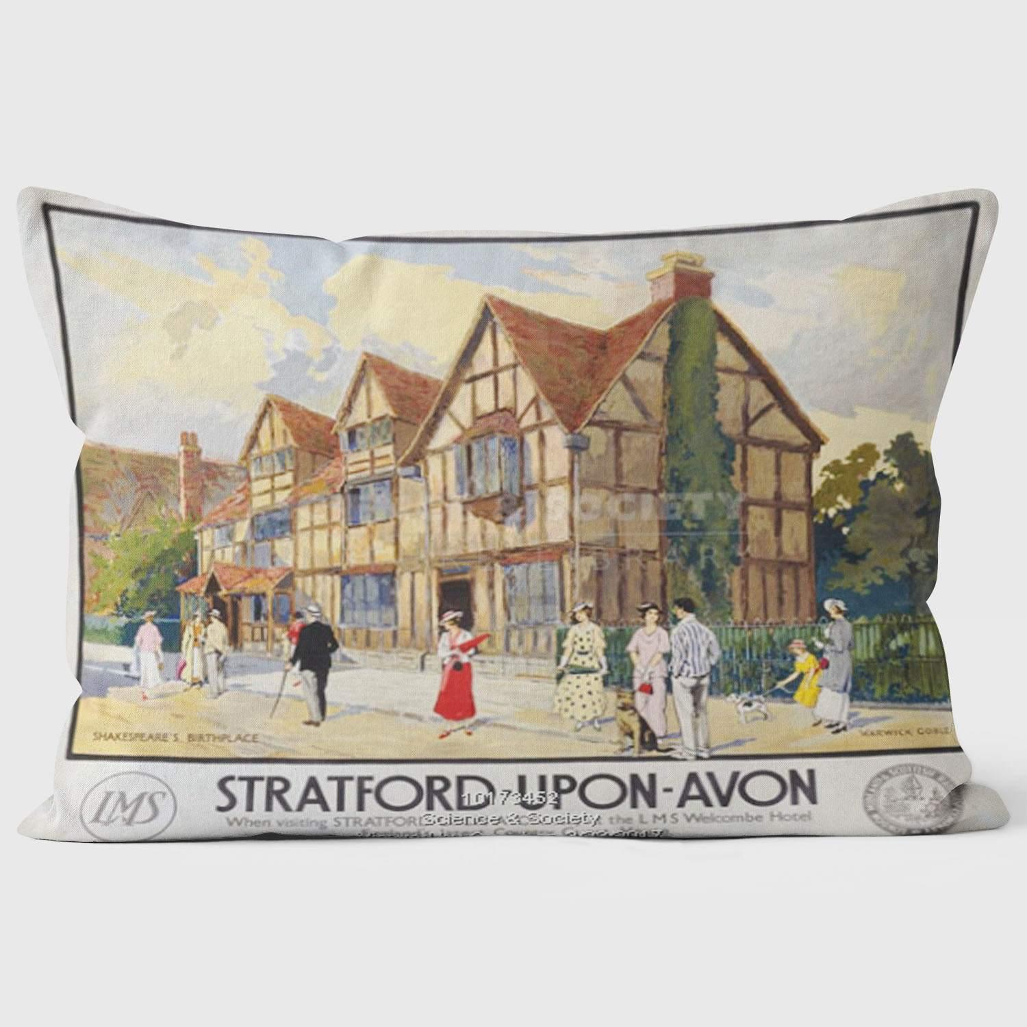 Stratford Shakespeare Home - National Railways Museum Cushion - Handmade Cushions UK - WeLoveCushions