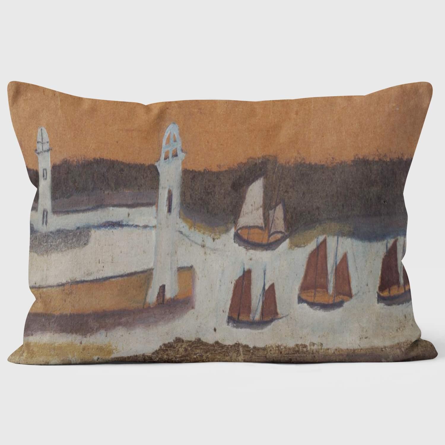 String Of Boats - Alfred Wallis -Tate St.Ives Cushion - Handmade Cushions UK - WeLoveCushions