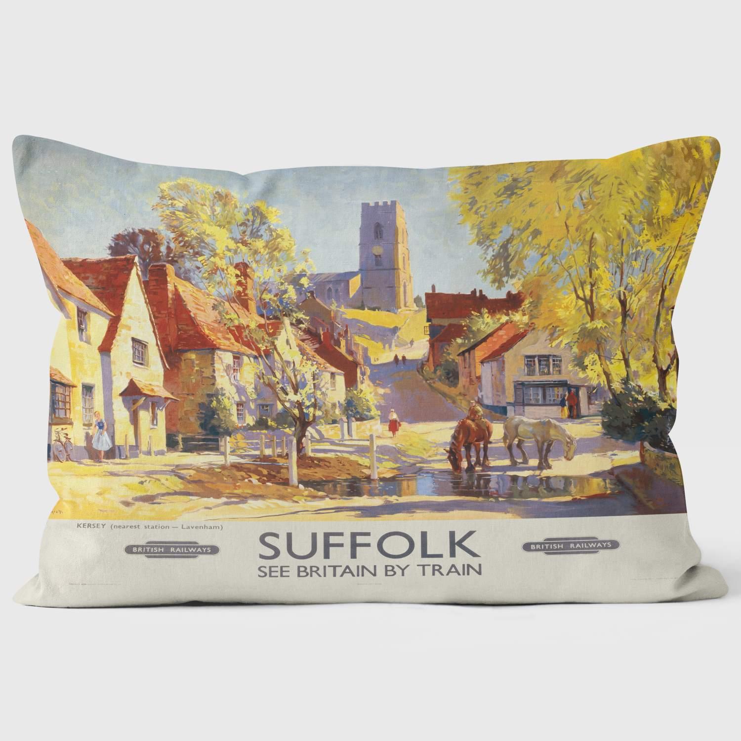 Suffolk BR 1950s - National Railway Museum Cushion - Handmade Cushions UK - WeLoveCushions