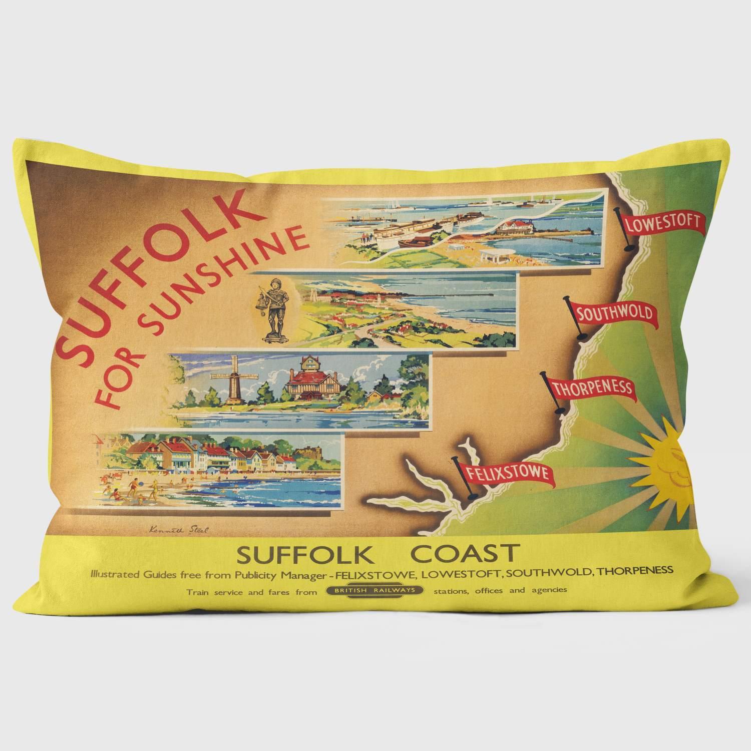 Suffolk for Sunshine BR after 1948 - National Railway Museum Cushion - Handmade Cushions UK - WeLoveCushions