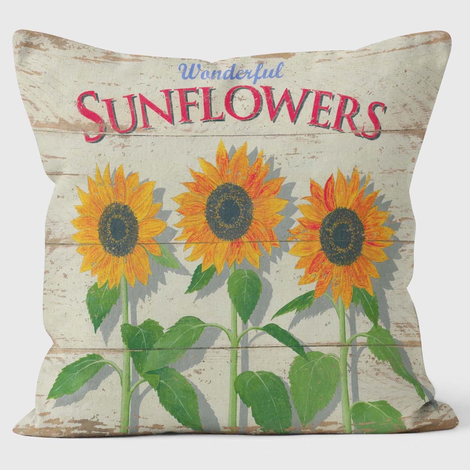 Sunflowers - Martin Wiscombe - Art Cushions - Handmade Cushions UK - WeLoveCushions