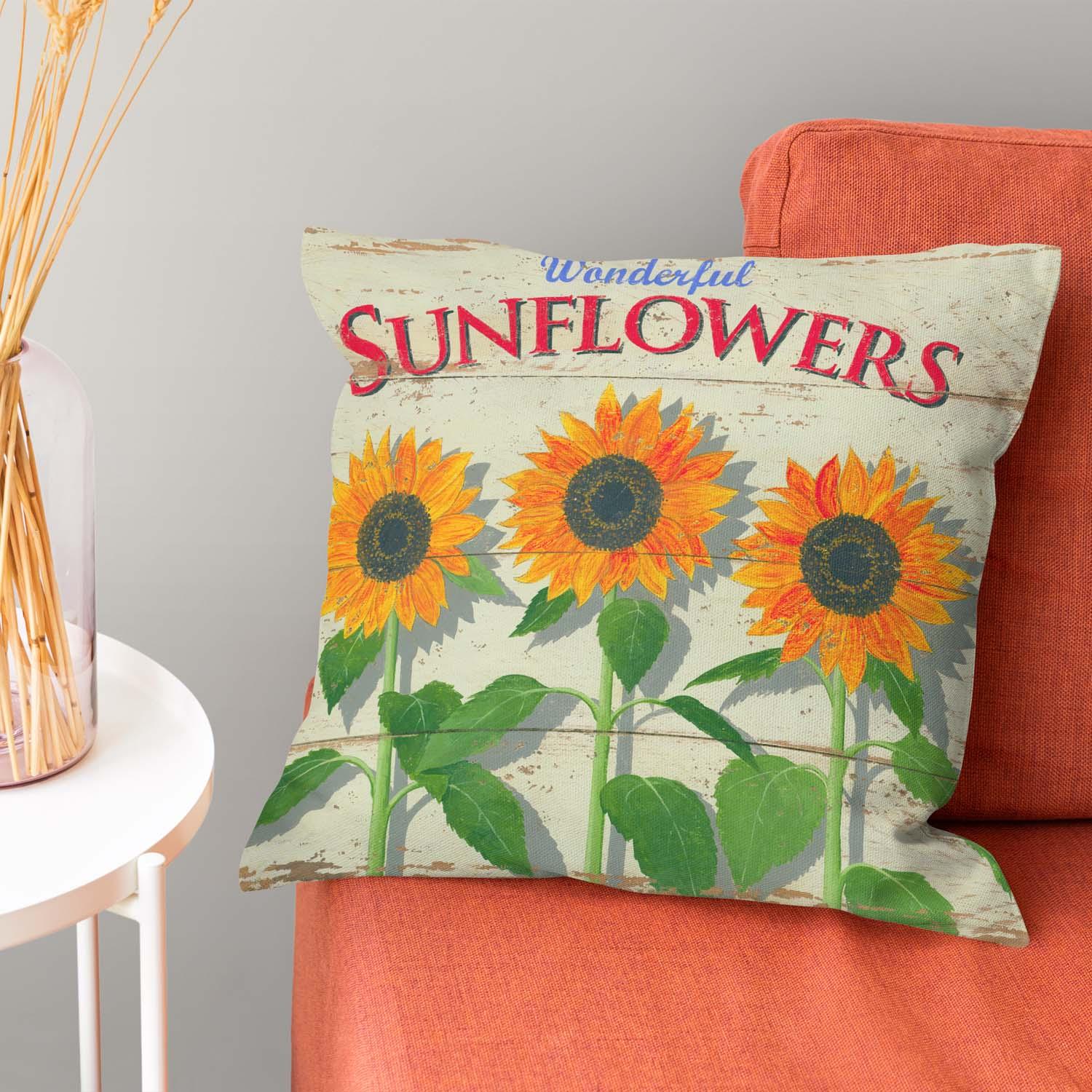 Sunflowers - Martin Wiscombe - Art Cushions