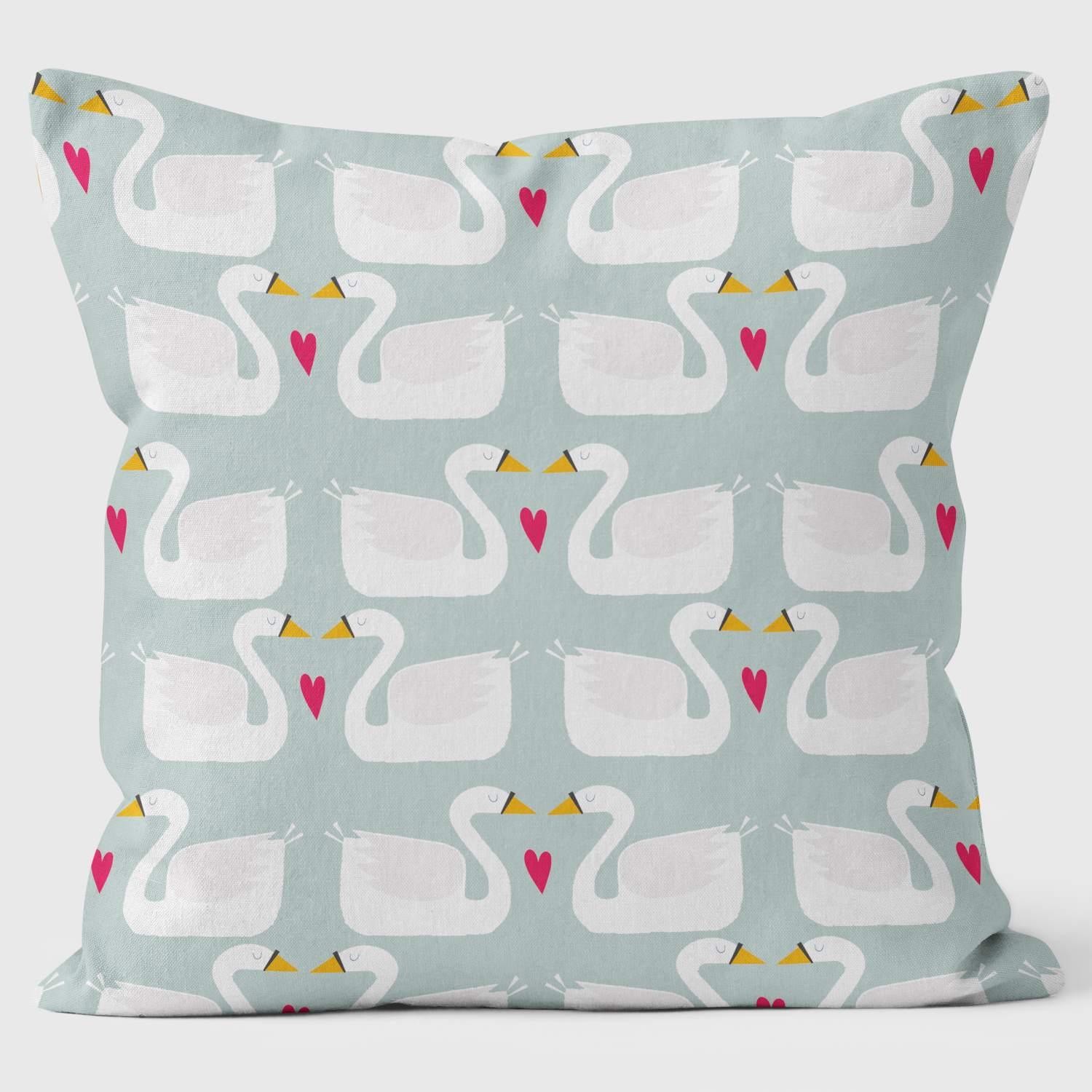 Swans - Kali Stileman Cushion - Handmade Cushions UK - WeLoveCushions
