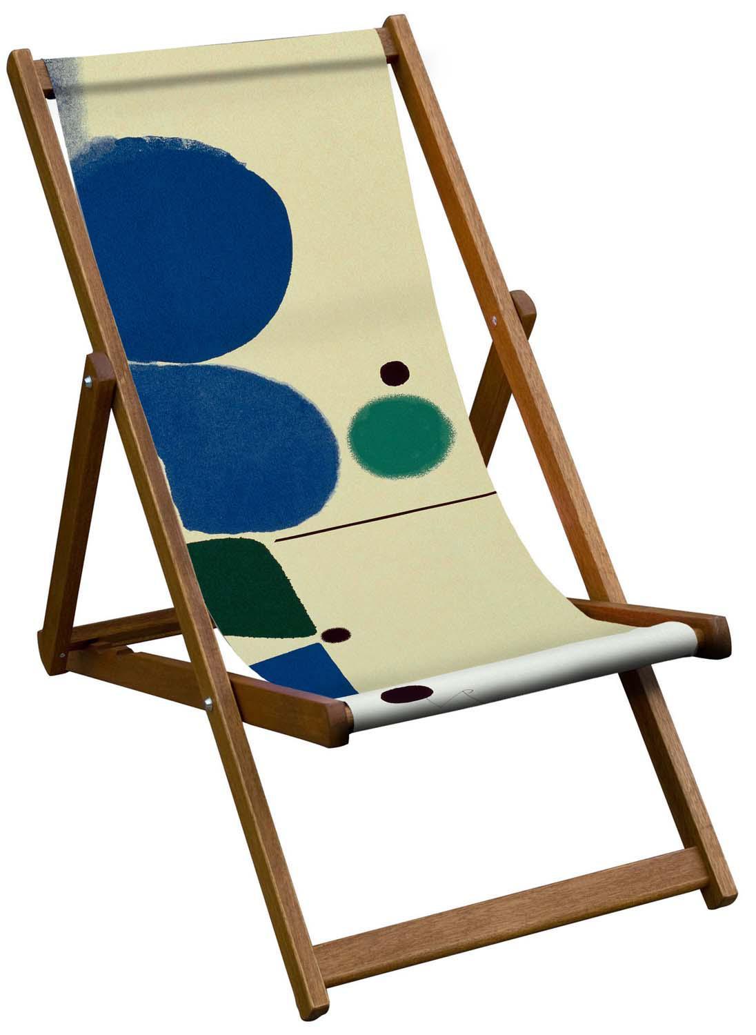 Blue Development Green - TATE - Victor Pasmore Deckchair