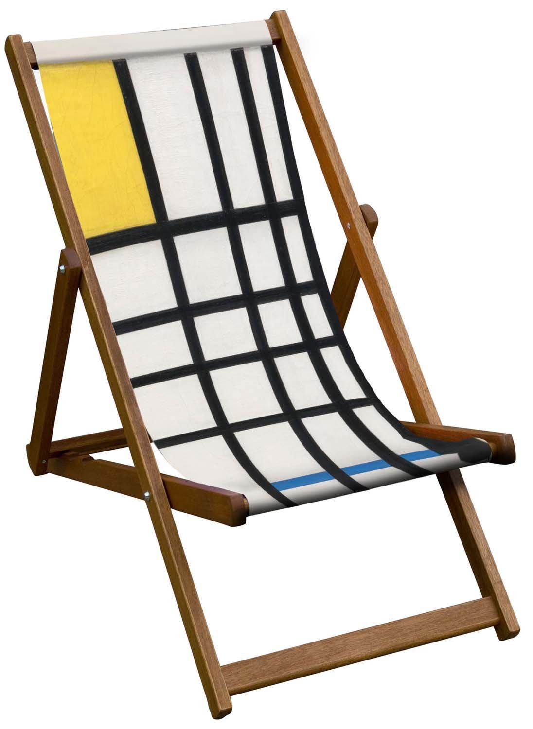 Composition with Yellow, Blue and Red - TATE - Piet Mondrian Deckchair