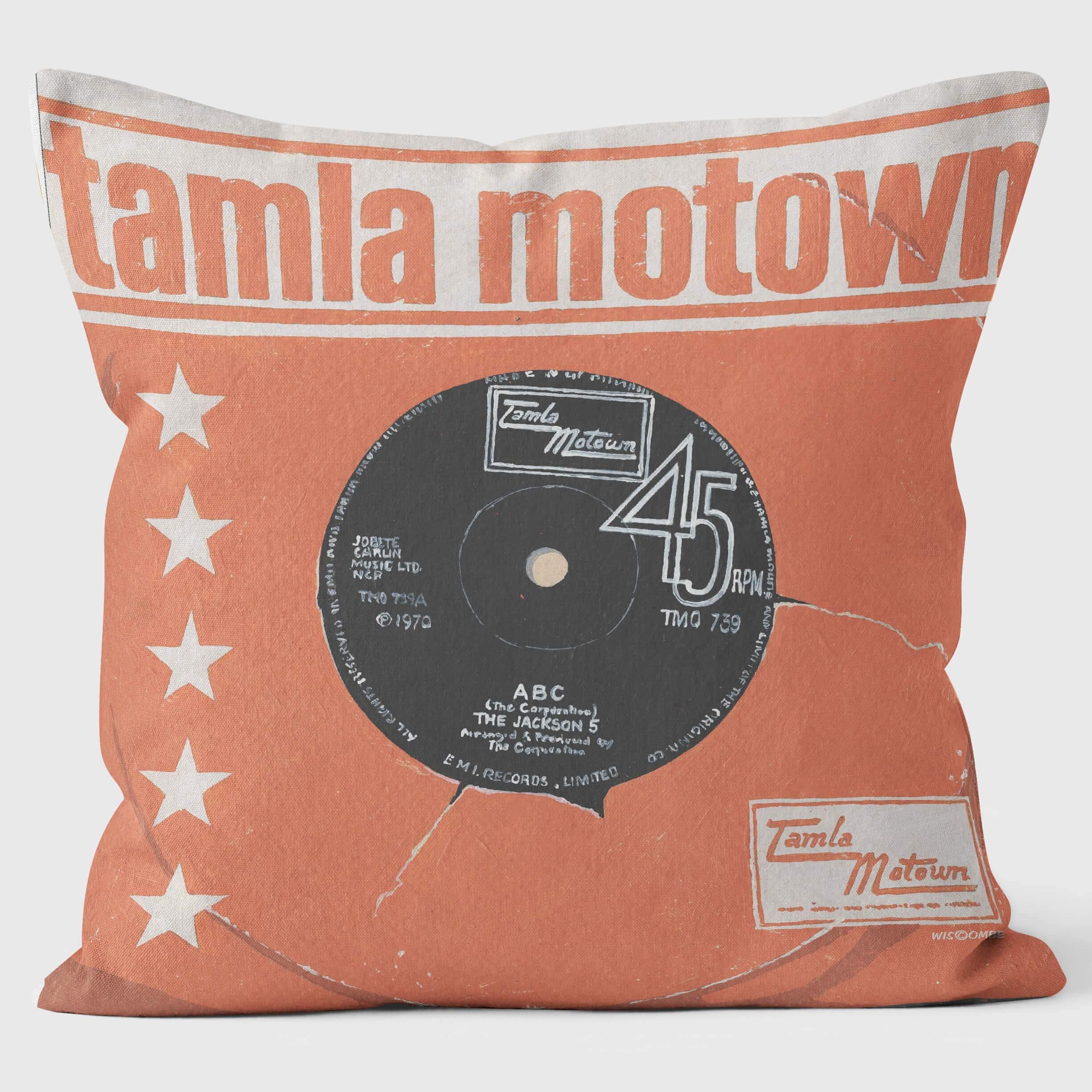 Tamla Motown ABC - Martin Wiscombe - Classic Singles Cushion - Handmade Cushions UK - WeLoveCushions