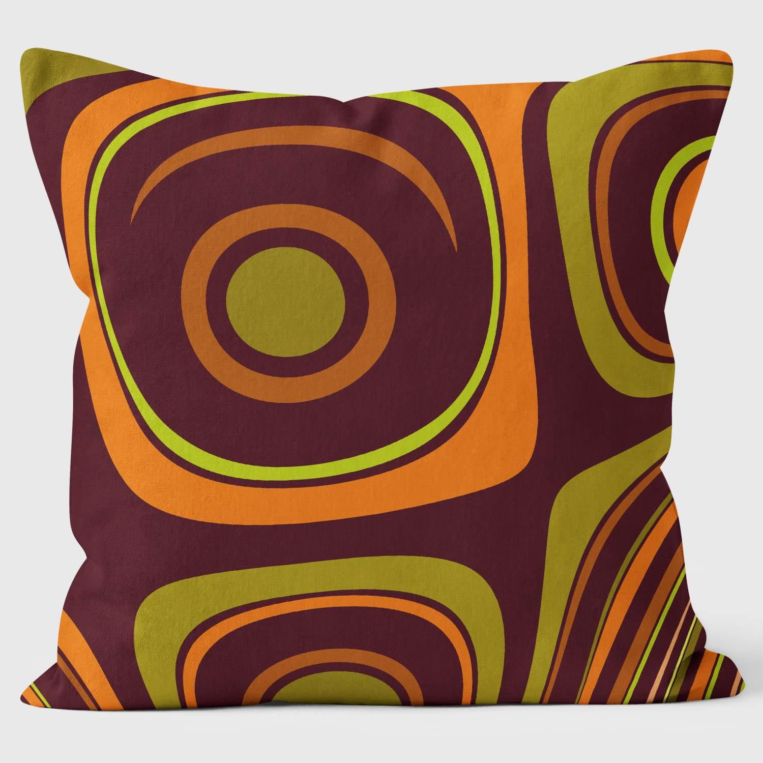 Tangerine Glow - Abstract Cushion - Handmade Cushions UK - WeLoveCushions