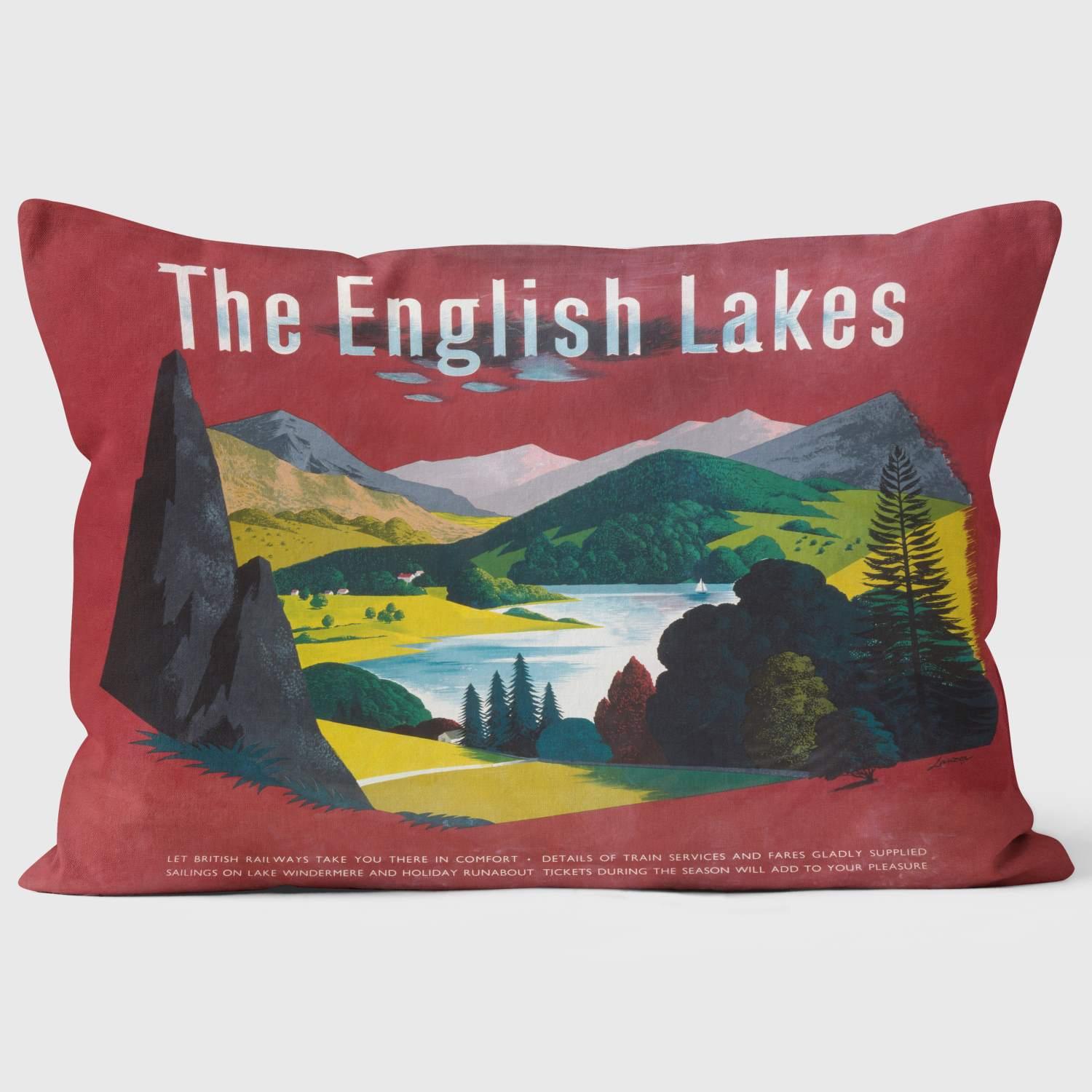 The English Lakes BR (LMR) 1950s - National Railway Museum Cushion - Handmade Cushions UK - WeLoveCushions