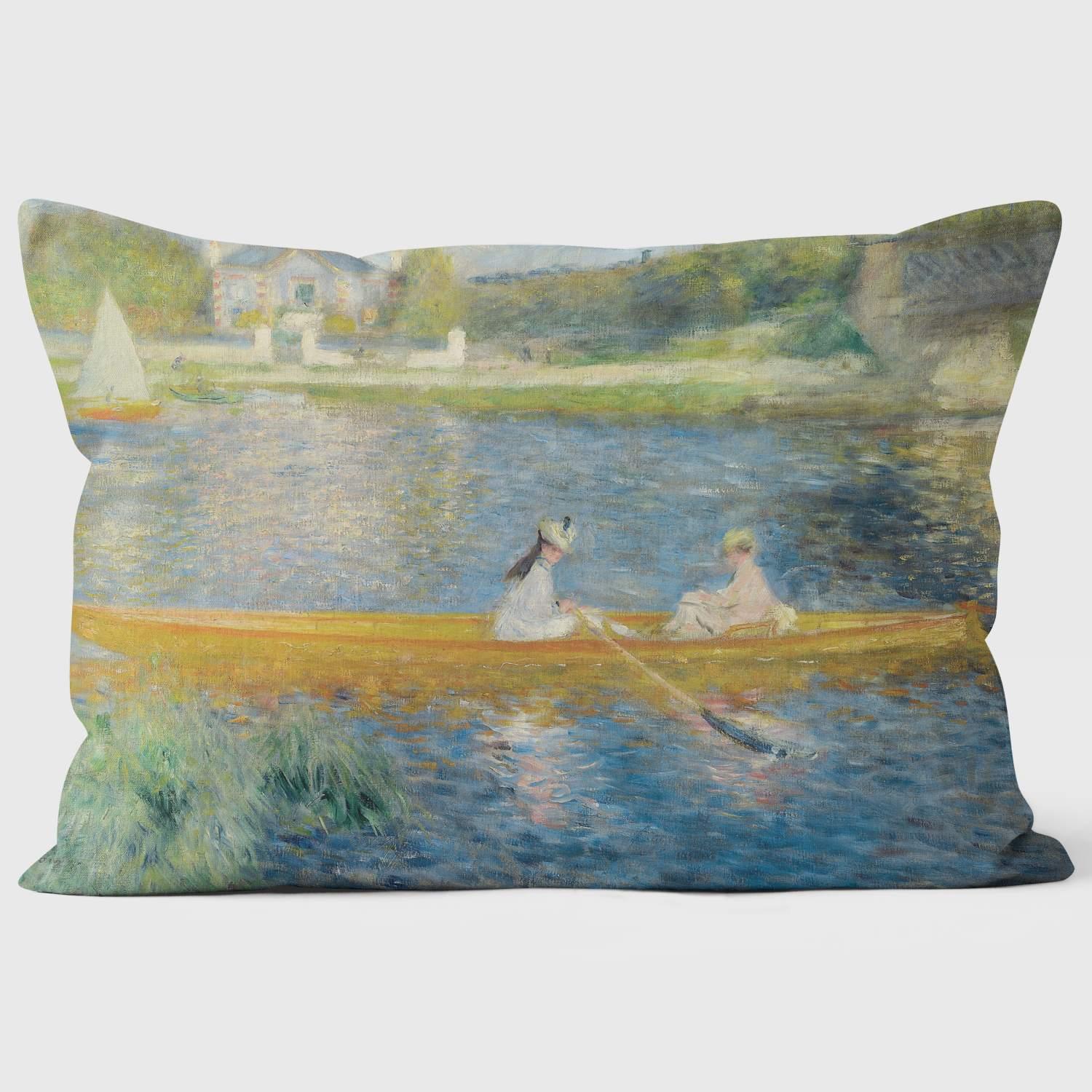 The Skiff (La Yole) - Pierre-Auguste Renoir - National Gallery Cushion - Handmade Cushions UK - WeLoveCushions