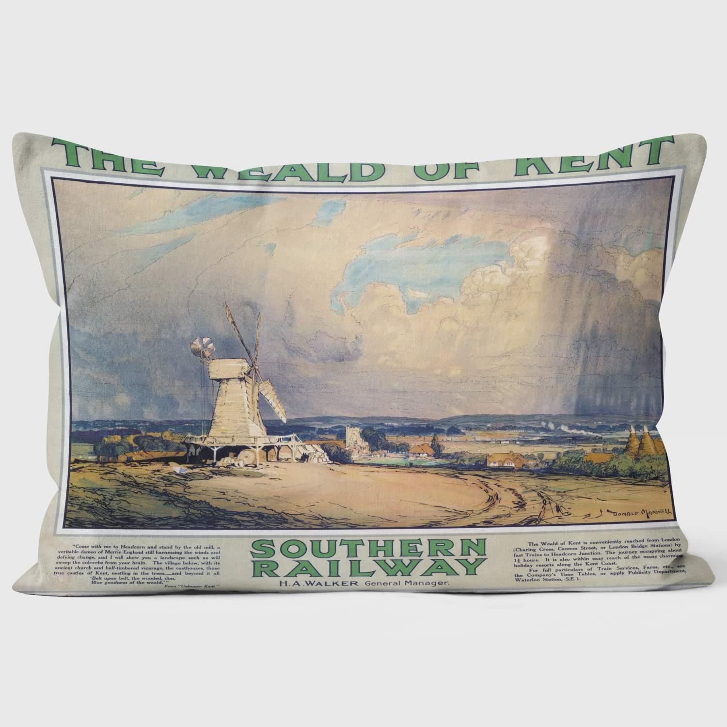 The Weald Of Kent SR 1923-1936 Southern Railway - National Railway Musuem Cushion - Handmade Cushions UK - WeLoveCushions