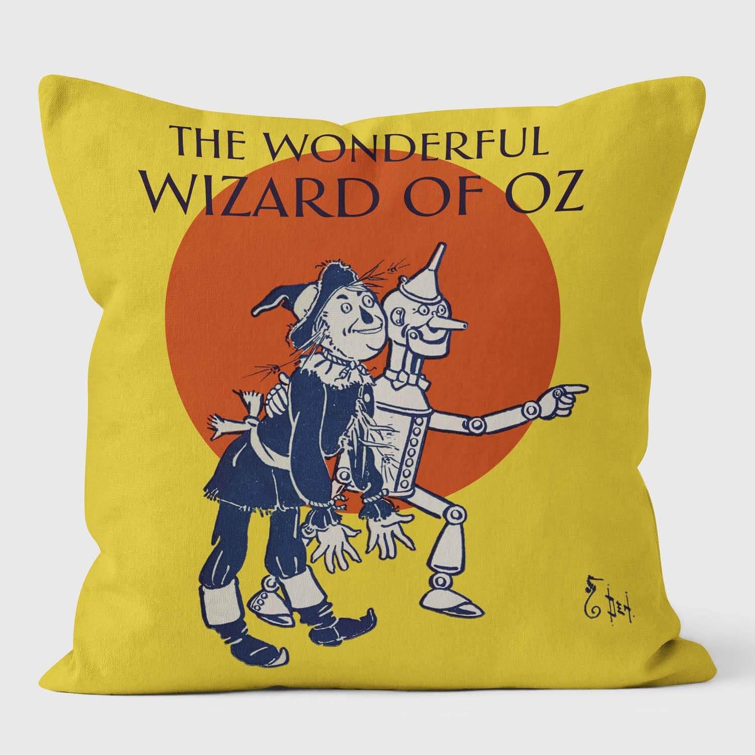 Tin Man Scarecrow Wonderful - The Wizard of Oz Cushion - Handmade Cushions UK - WeLoveCushions