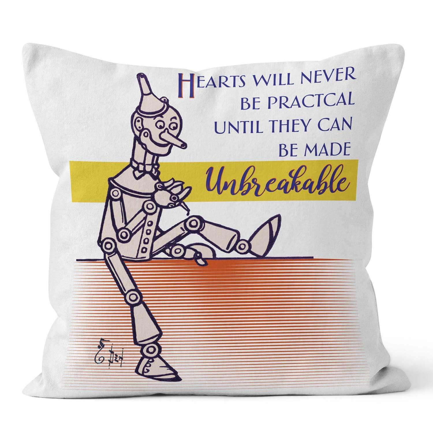 Tin Man Wall - The Wizard of Oz Cushion - Handmade Cushions UK - WeLoveCushions