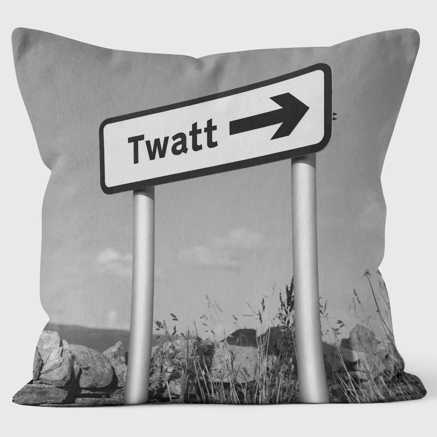 Twat - Lesser Spotted Britain Cushion - Handmade Cushions UK - WeLoveCushions