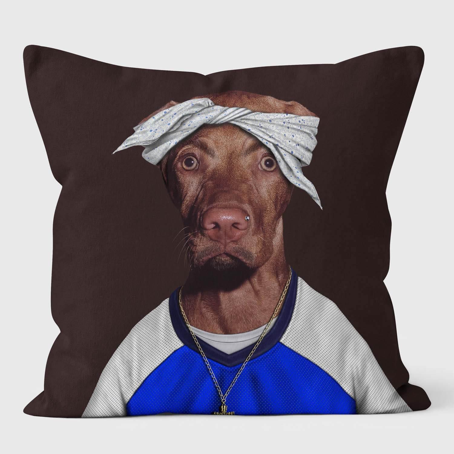 Two Rap - Pets Rock Cushion - Handmade Cushions UK - WeLoveCushions