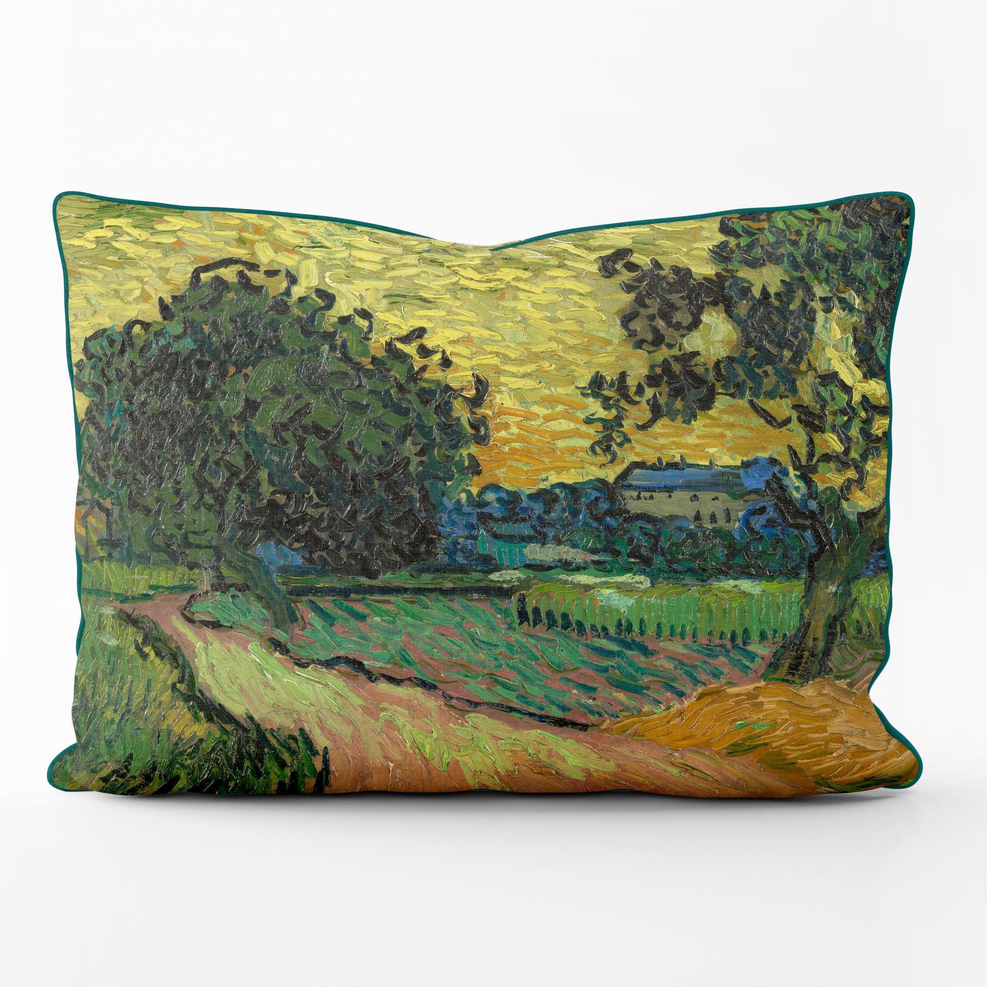 Landscapes At Twilight - Van Gogh Museum Outdoor Cushion