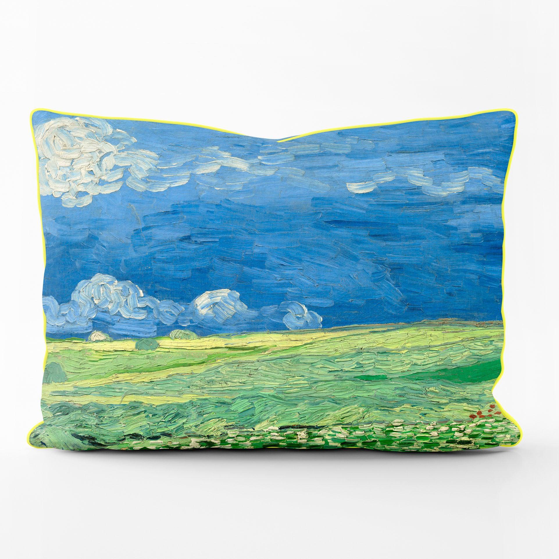 Wheatfield Under Storm Clouds - Van Gogh Museum Cushion