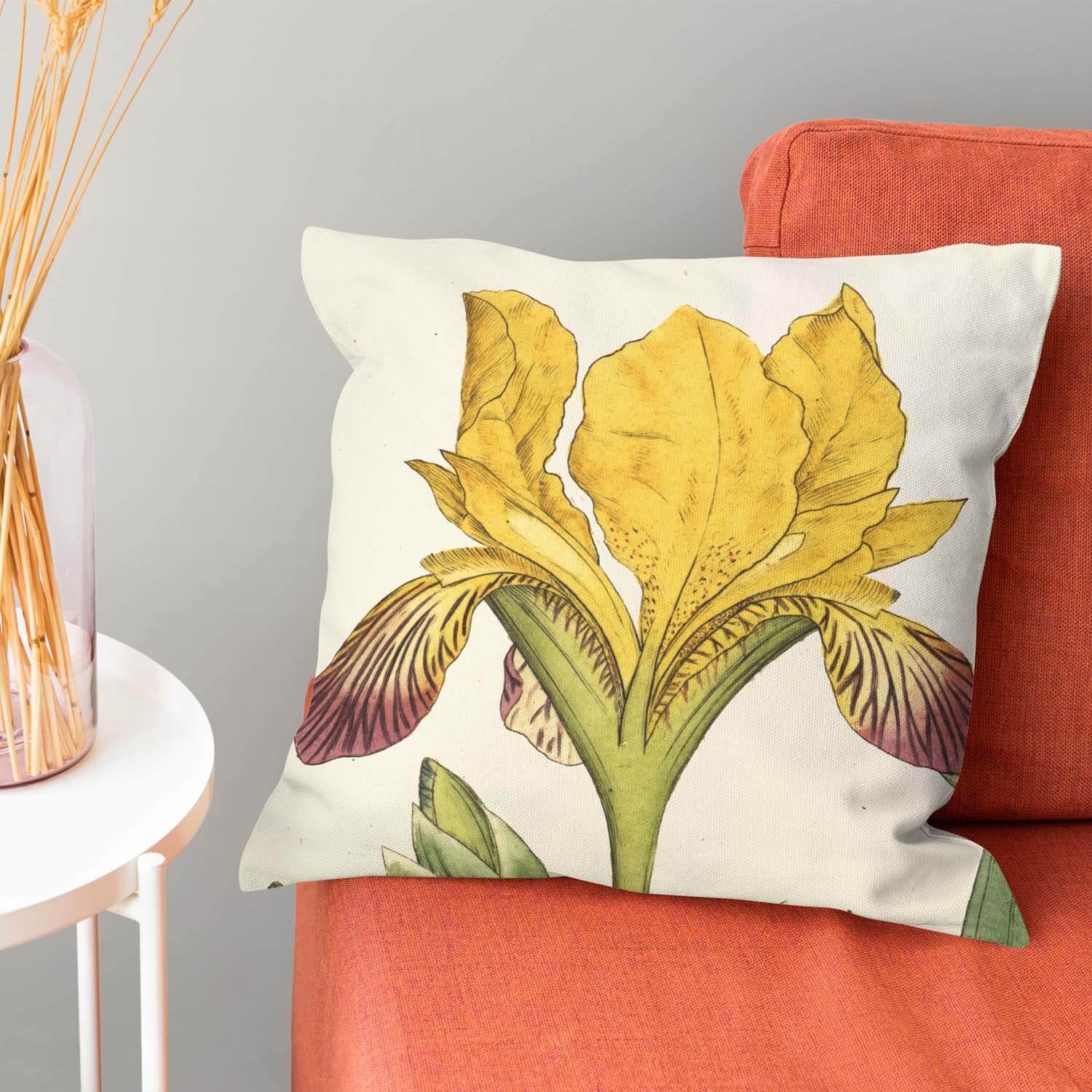 Variegated Iris - Botanical Cushion - Handmade Cushions UK - WeLoveCushions