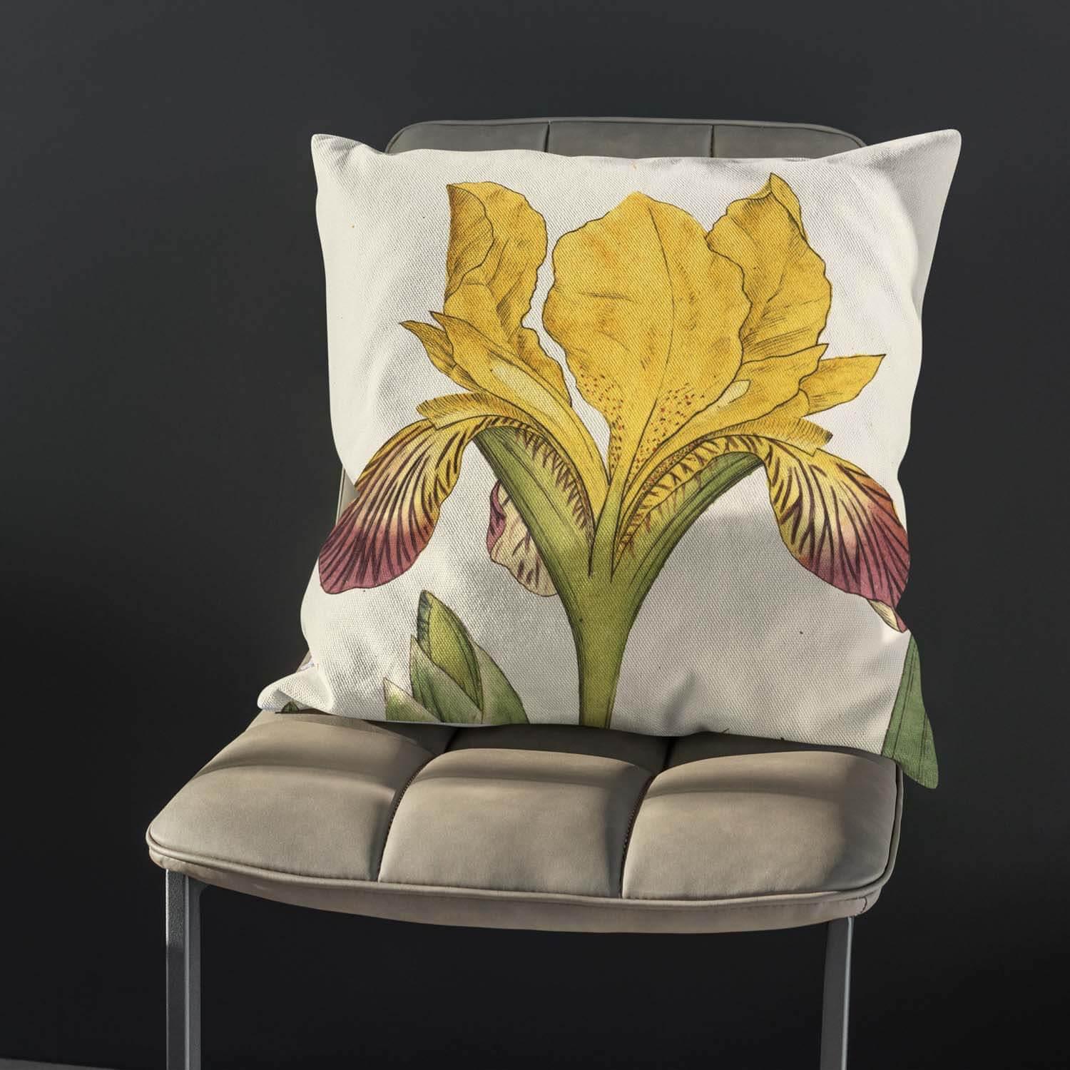 Variegated Iris - Botanical Outdoor Cushion - Handmade Cushions UK - WeLoveCushions