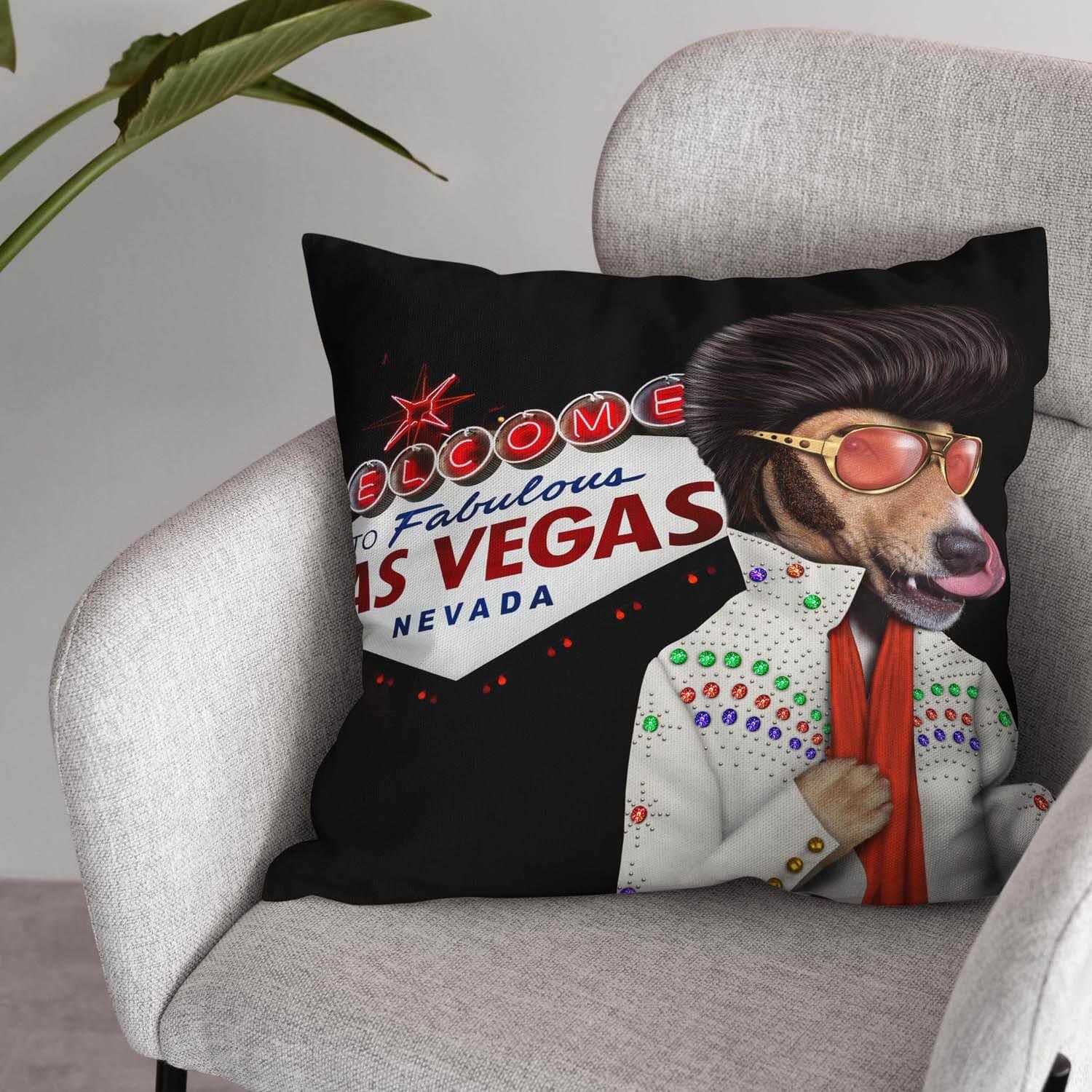 Vegas Sign - Pets Rock Cushion
