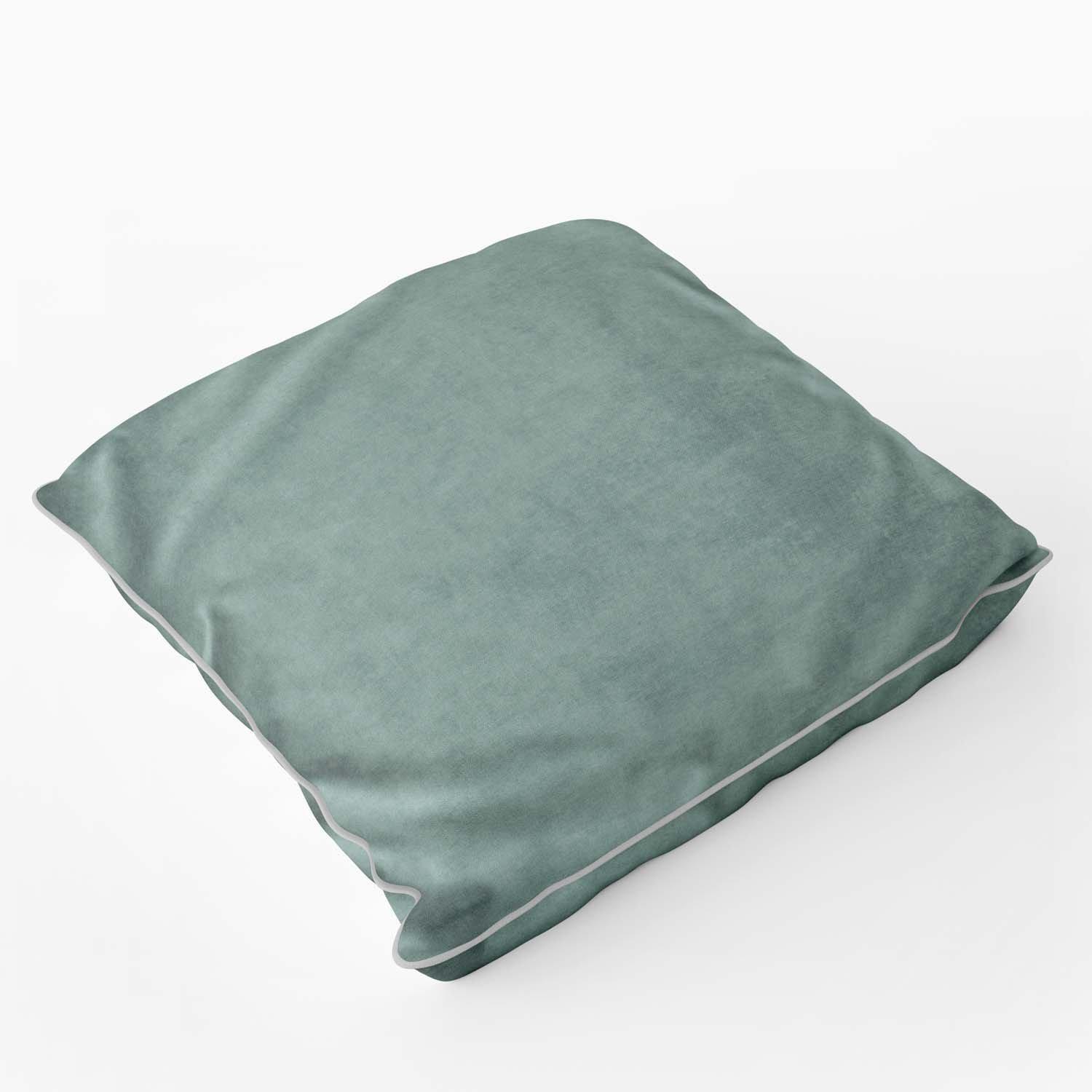 Velvet Velour Cushion Platinum Piped - Art Print Cushion - Handmade Cushions UK - WeLoveCushions