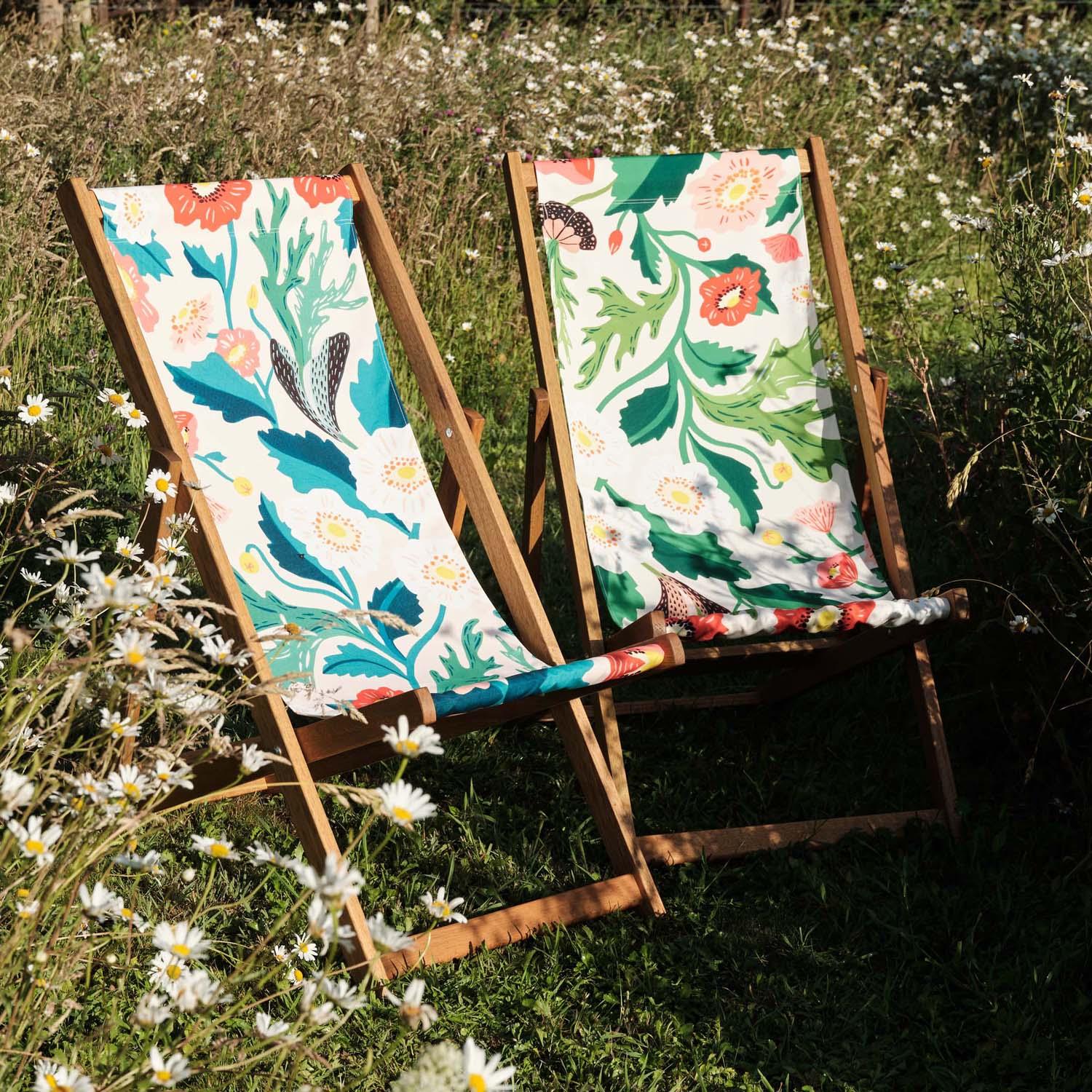 Exotic Floral Yellow - House Of Turnowsky  Deckchair