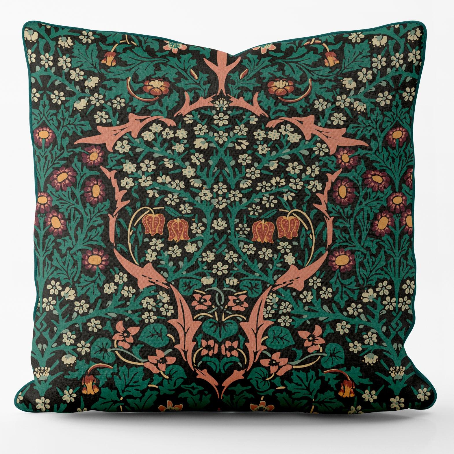 Blackthorn Green - William Morris Cushion