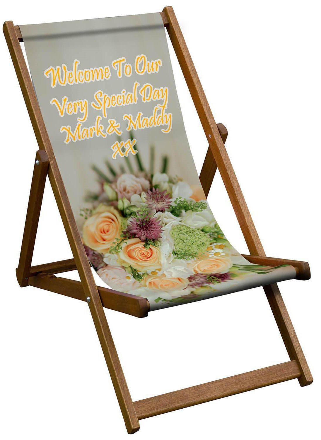Wedding Deckchair - Welovecushions Deckchair - Handmade Cushions UK - WeLoveCushions