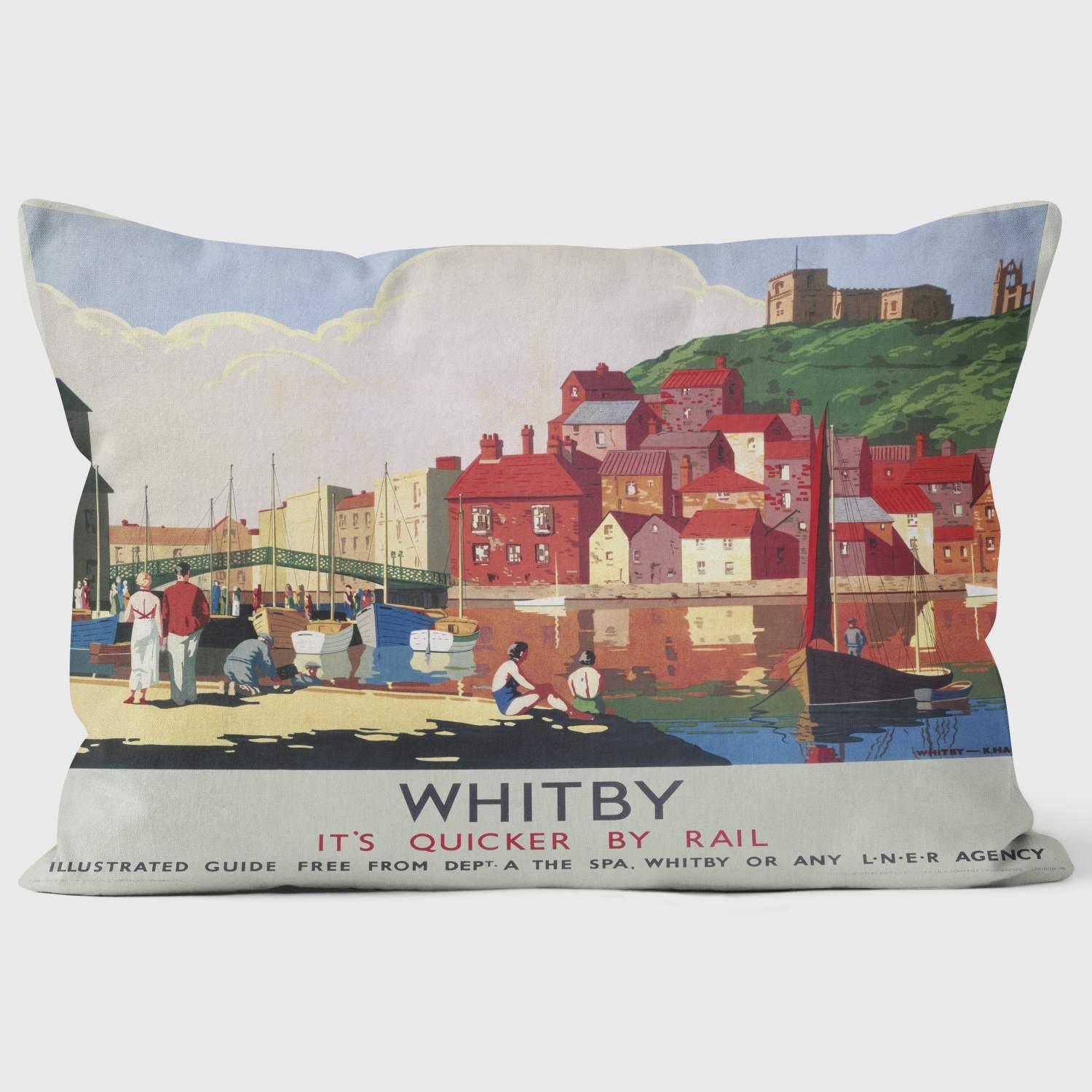 Whitby - National Railway Museum Cushion - Handmade Cushions UK - WeLoveCushions