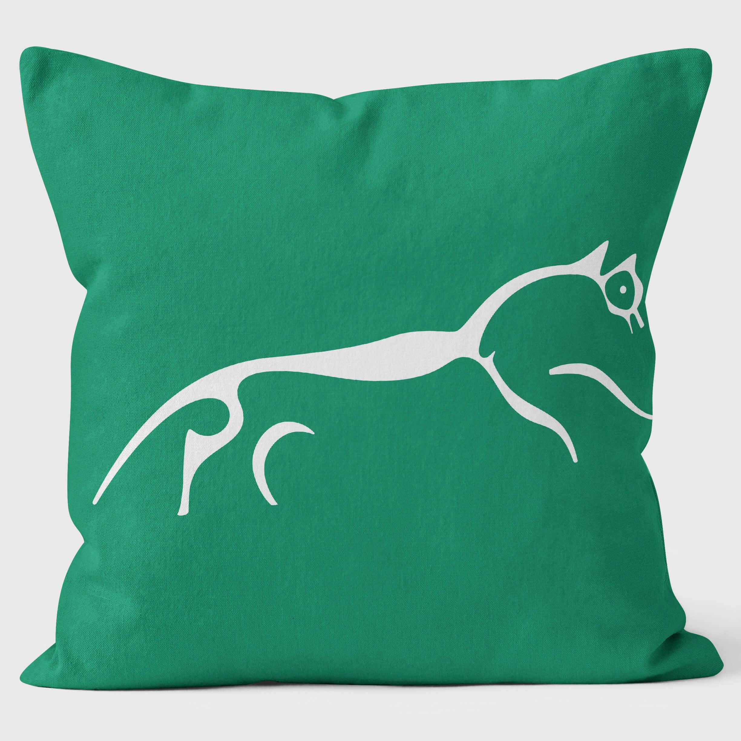 White Horse - Art Print Cushion - Handmade Cushions UK - WeLoveCushions