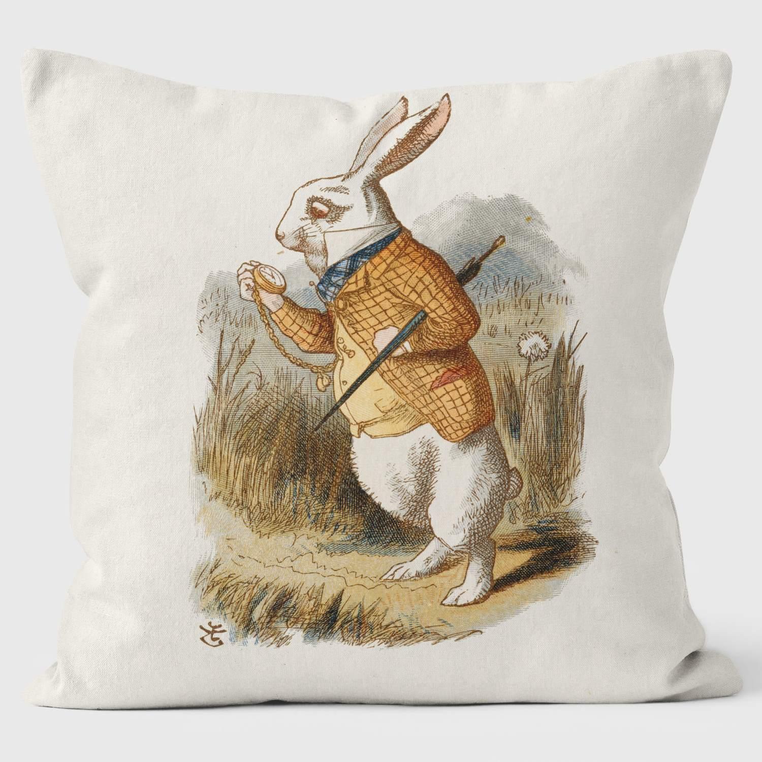 White Rabbit - Alice in Wonderland - Lewis Carroll – welovecushions