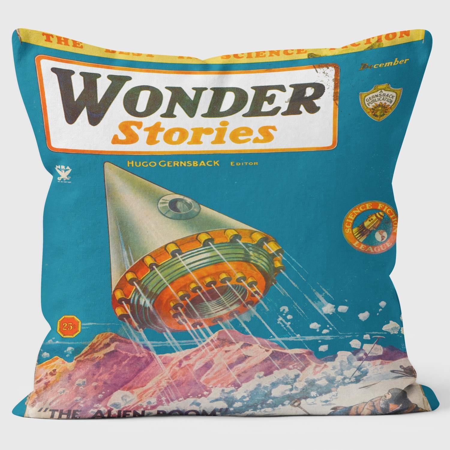 Wonder Stories - Landing - Pulp Fiction Cushion - Handmade Cushions UK - WeLoveCushions