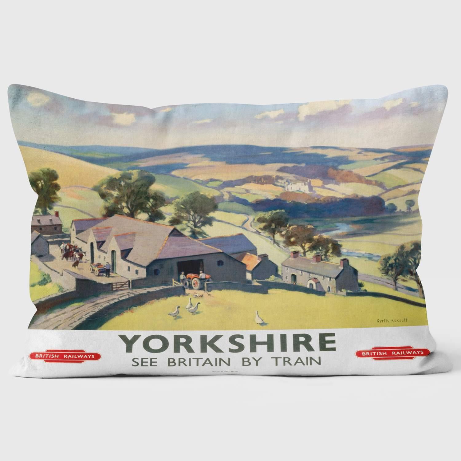 Yorkshire BR - National Railway Museum Cushion - Handmade Cushions UK - WeLoveCushions