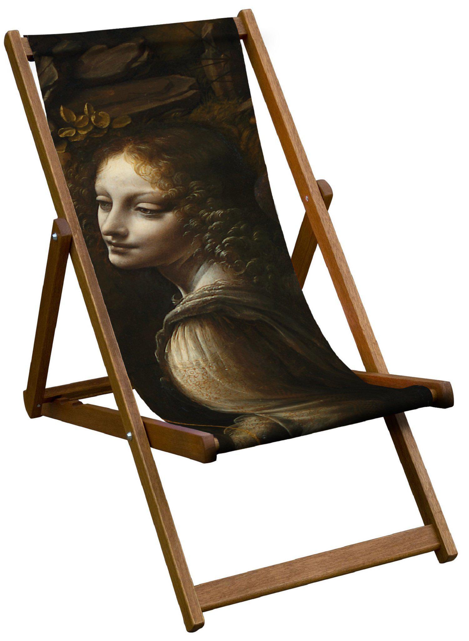 Virgin of the Rocks Detail - Leonardo da Vinci - National Gallery Deckchair